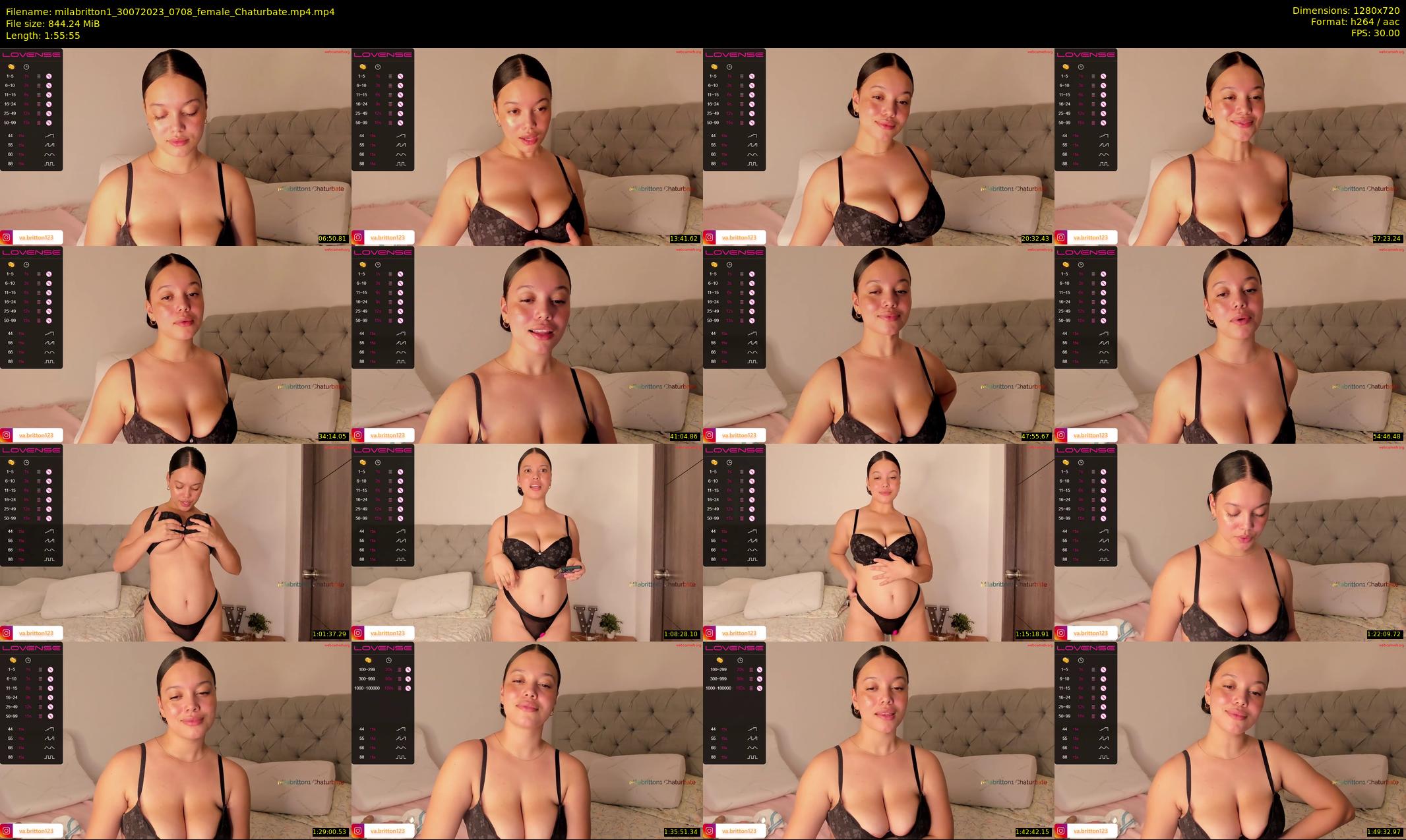 milabritton1 — 116 minute Chaturbate female cam show recording, 720p, Jul 30, 2023