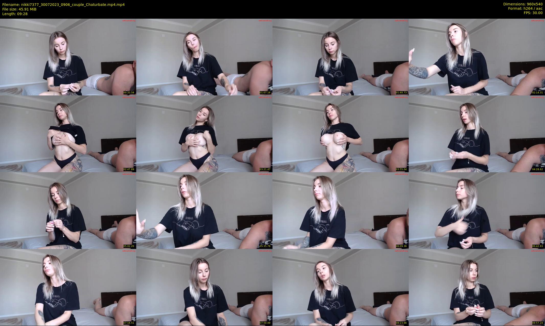 nikki7377 — 10 minute Chaturbate couple cam show recording, 480p, Jul 30, 2023
