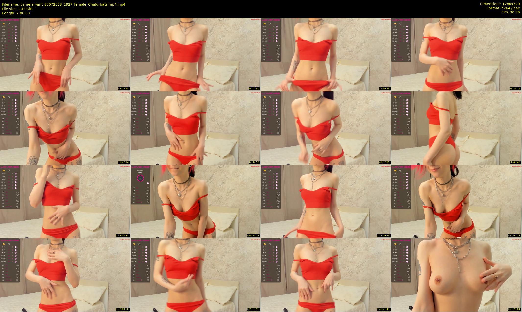 pamelaryant — 121 minute Chaturbate female cam show recording, 720p, Jul 30, 2023