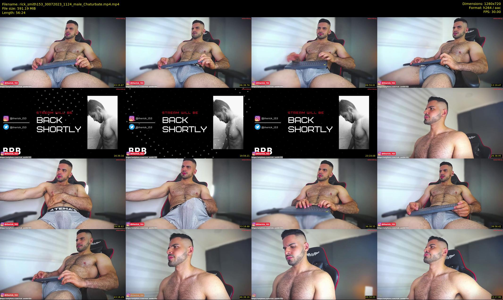 rick_smith153 — 57 minute Chaturbate male cam show recording, 720p, Jul 30, 2023