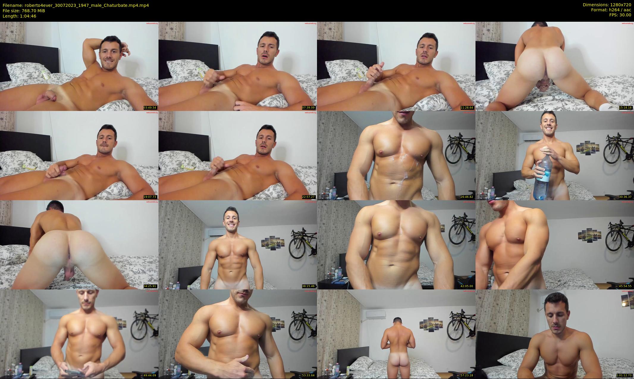 roberto4ever — 65 minute Chaturbate male cam show recording, 720p, Jul 30, 2023