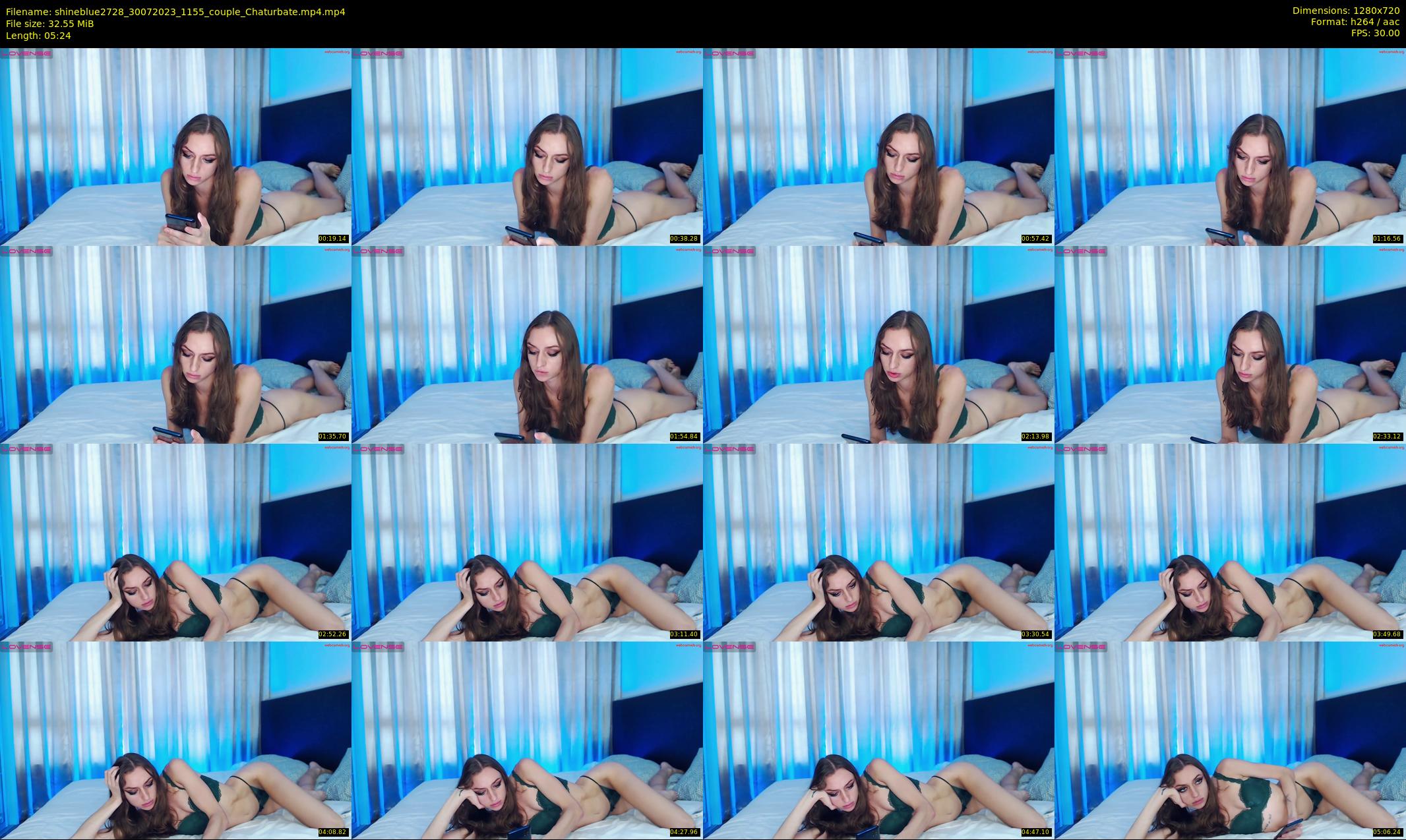 shineblue2728 — 6 minute Chaturbate couple cam show recording, 720p, Jul 30, 2023