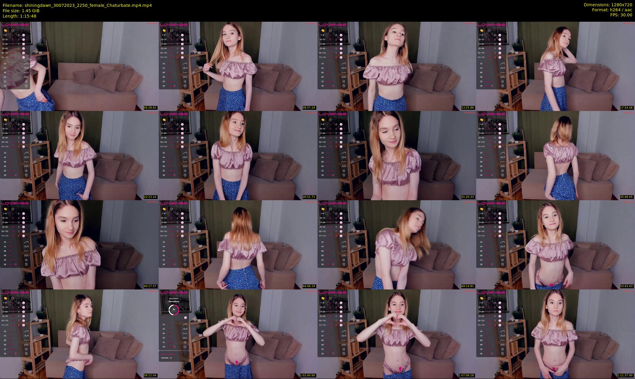 shiningdawn — 76 minute Chaturbate female cam show recording, 720p, Jul 30, 2023