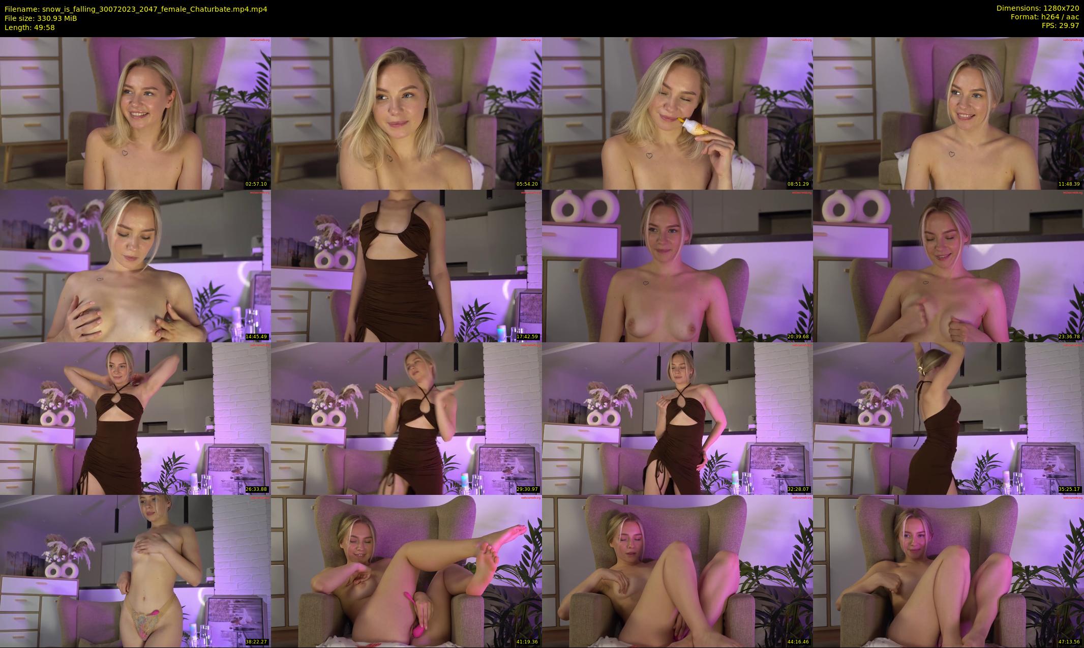 snow_is_falling — 50 minute Chaturbate female cam show recording, 720p, Jul 30, 2023