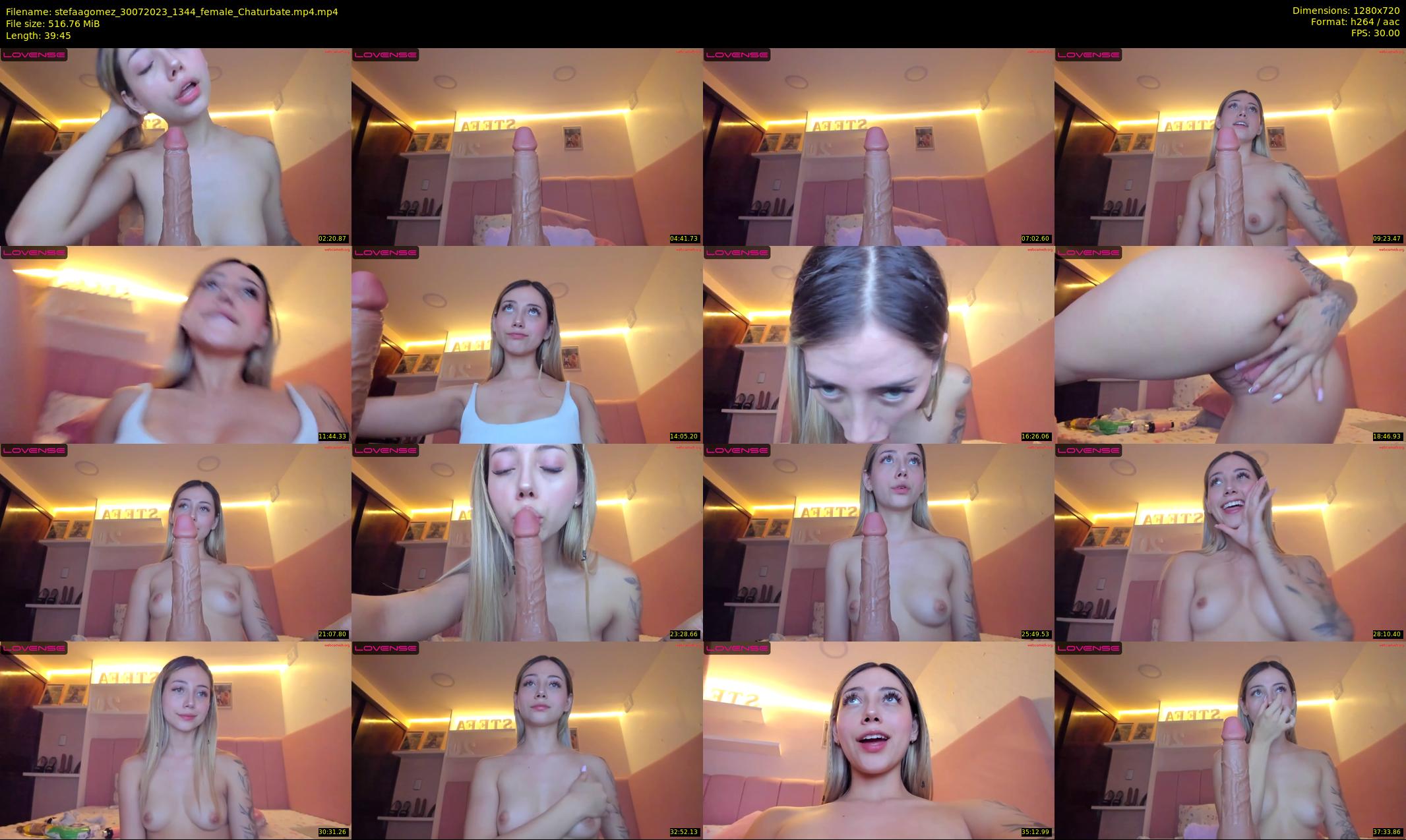 stefaagomez — 40 minute Chaturbate female cam show recording, 720p, Jul 30, 2023