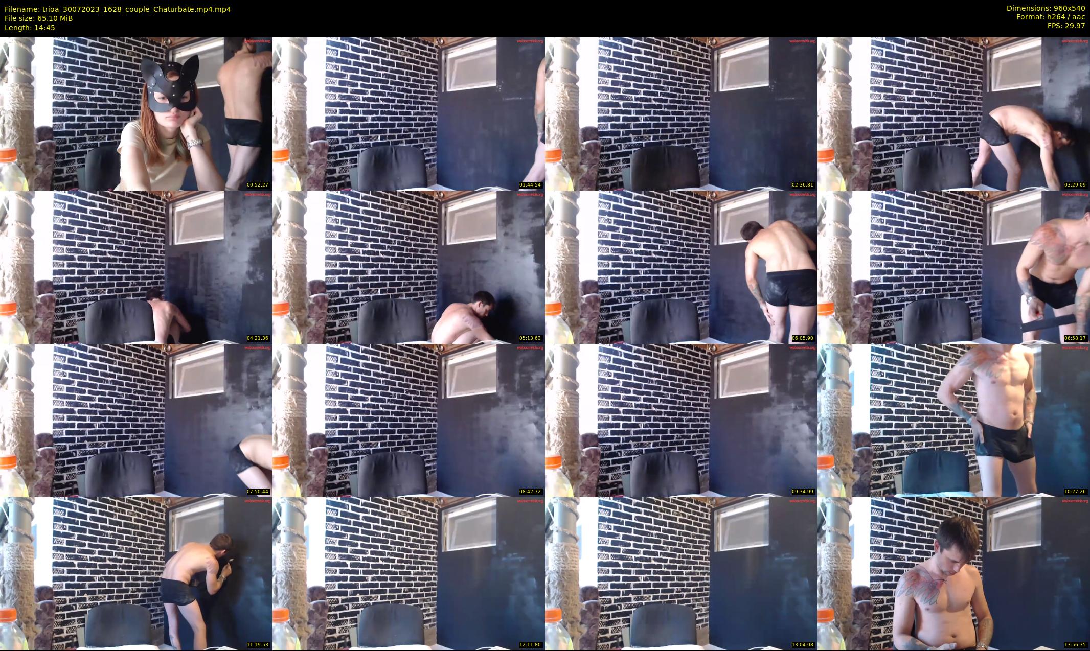 trioa — 15 minute Chaturbate couple cam show recording, 480p, Jul 30, 2023