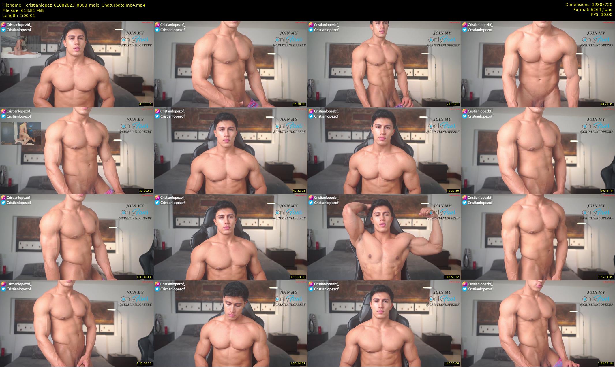 _cristianlopez — 121 minute Chaturbate male cam show recording, 720p, Aug 1, 2023