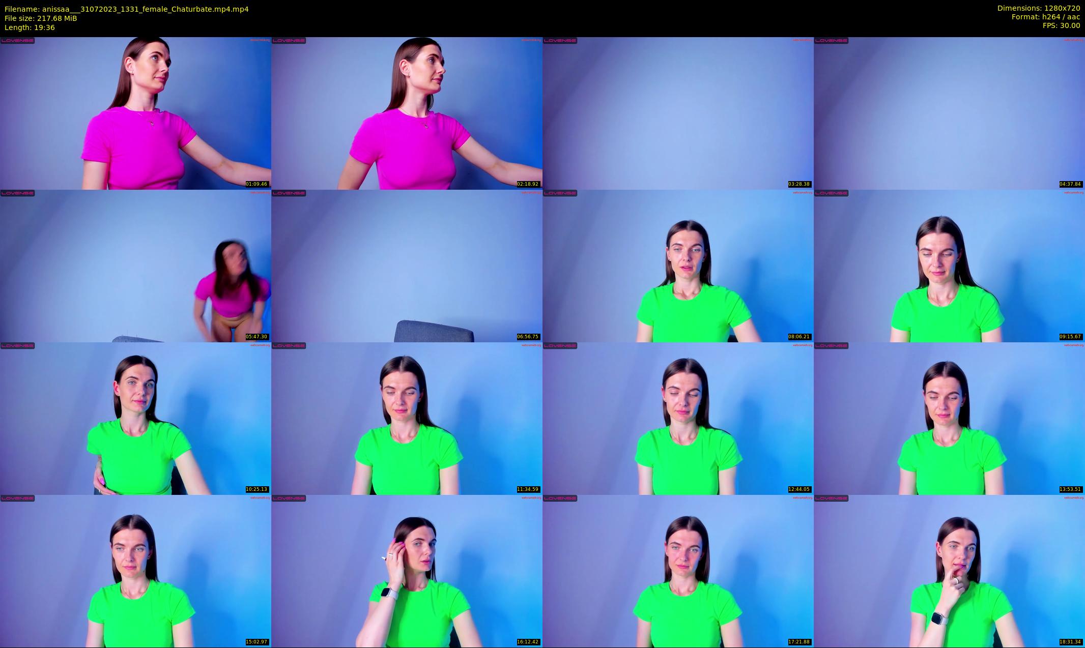 anissaa__ — 20 minute Chaturbate female cam show recording, 720p, Jul 31, 2023