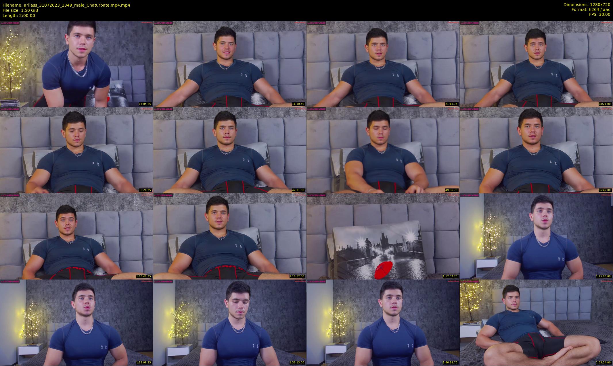 arilass — 120 minute Chaturbate male cam show recording, 720p, Jul 31, 2023