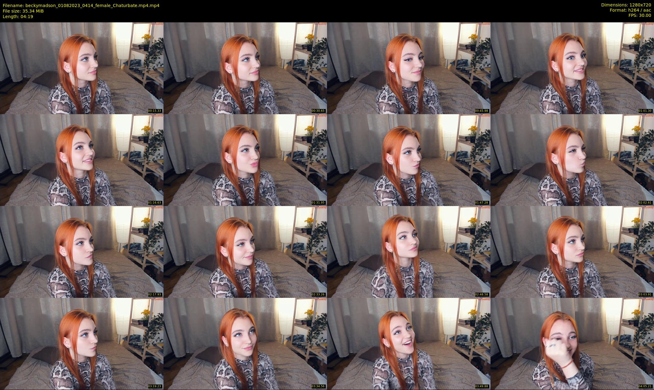 beckymadson — 5 minute Chaturbate female cam show recording, 720p, Aug 1, 2023