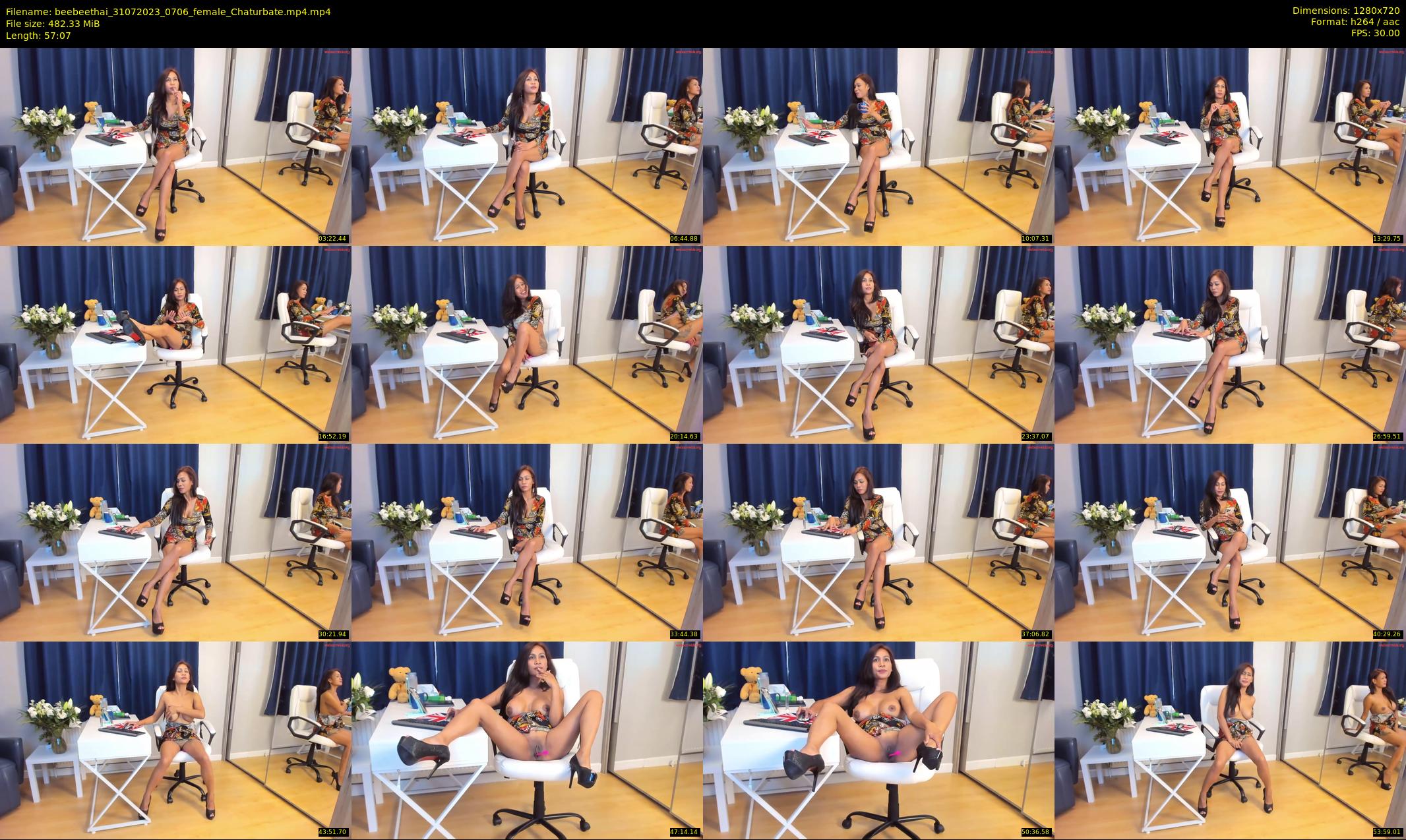 beebeethai — 58 minute Chaturbate female cam show recording, 720p, Jul 31, 2023