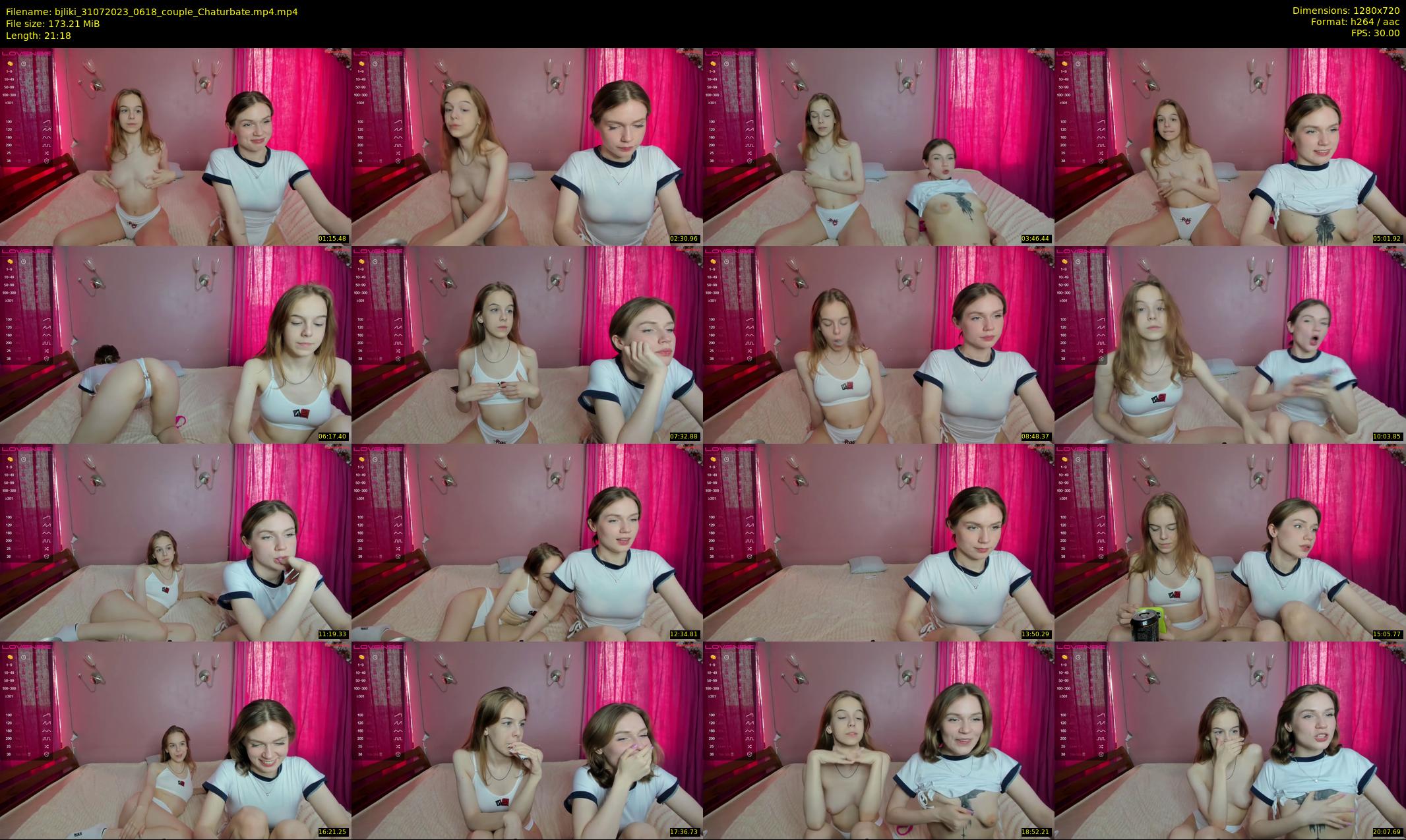 bjliki — 22 minute Chaturbate couple cam show recording, 720p, Jul 31, 2023