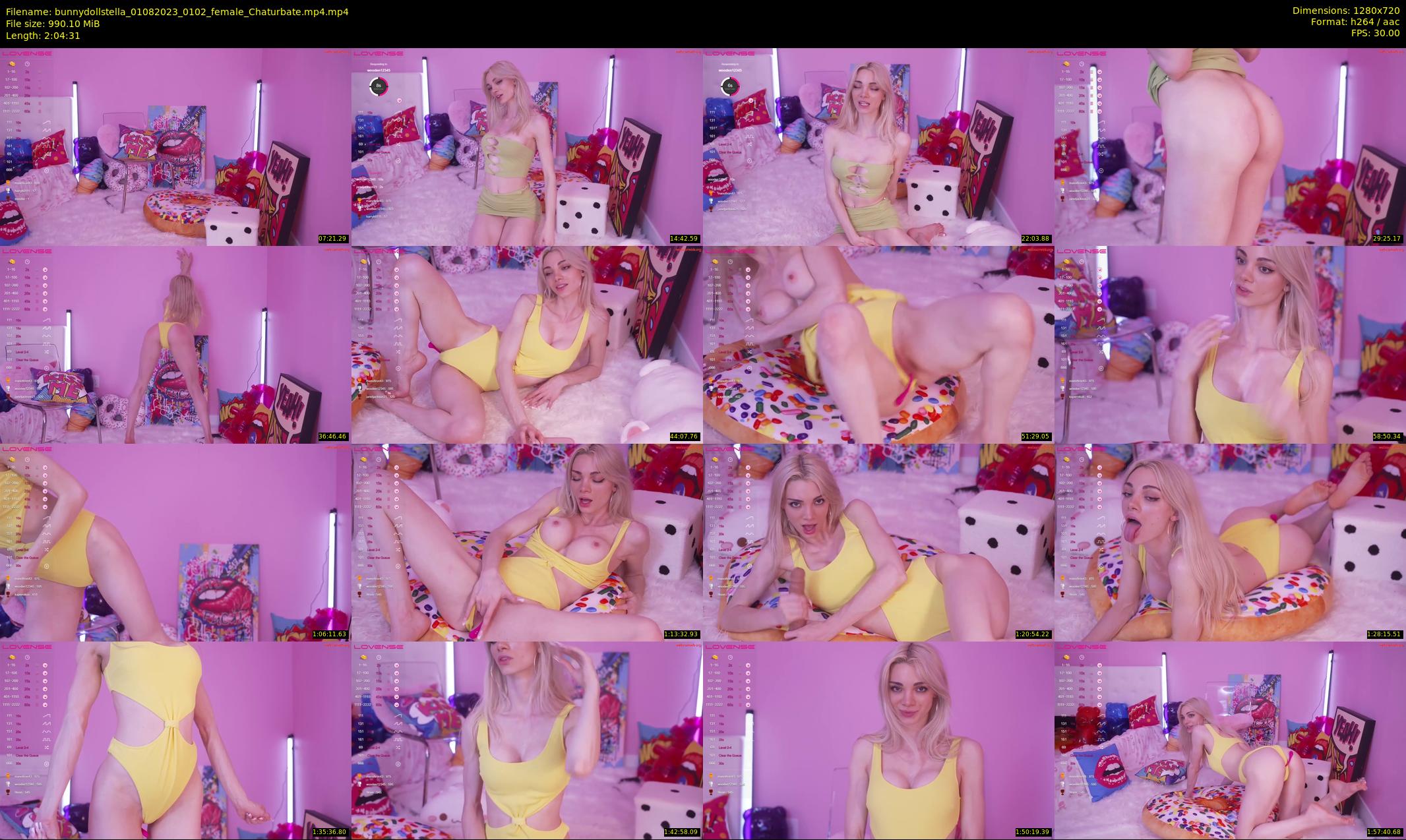 bunnydollstella — 125 minute Chaturbate female cam show recording, 720p, Aug 1, 2023
