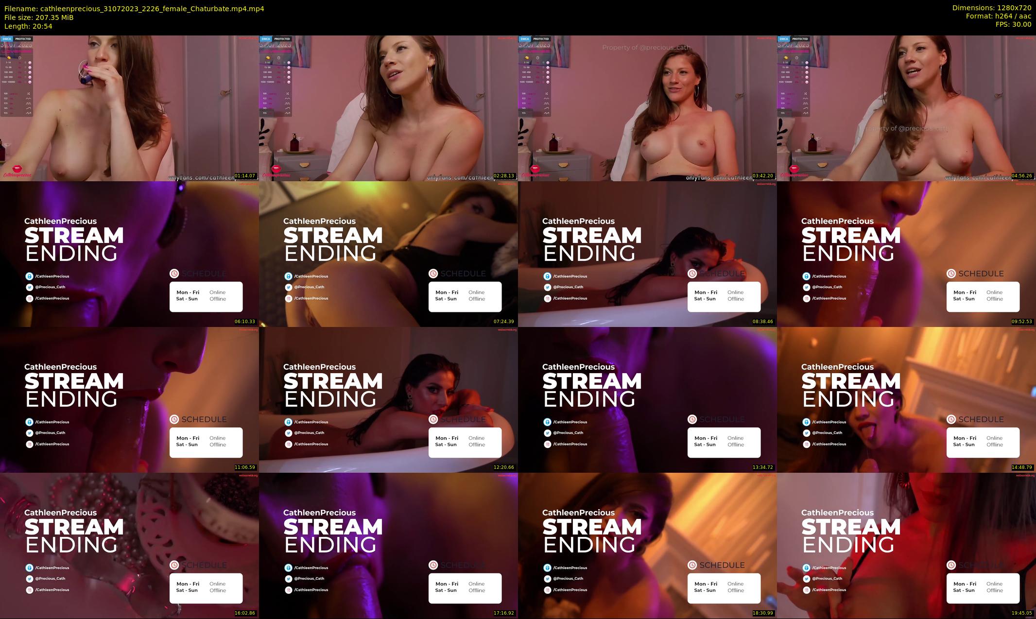 cathleenprecious — 21 minute Chaturbate female cam show recording, 720p, Jul 31, 2023