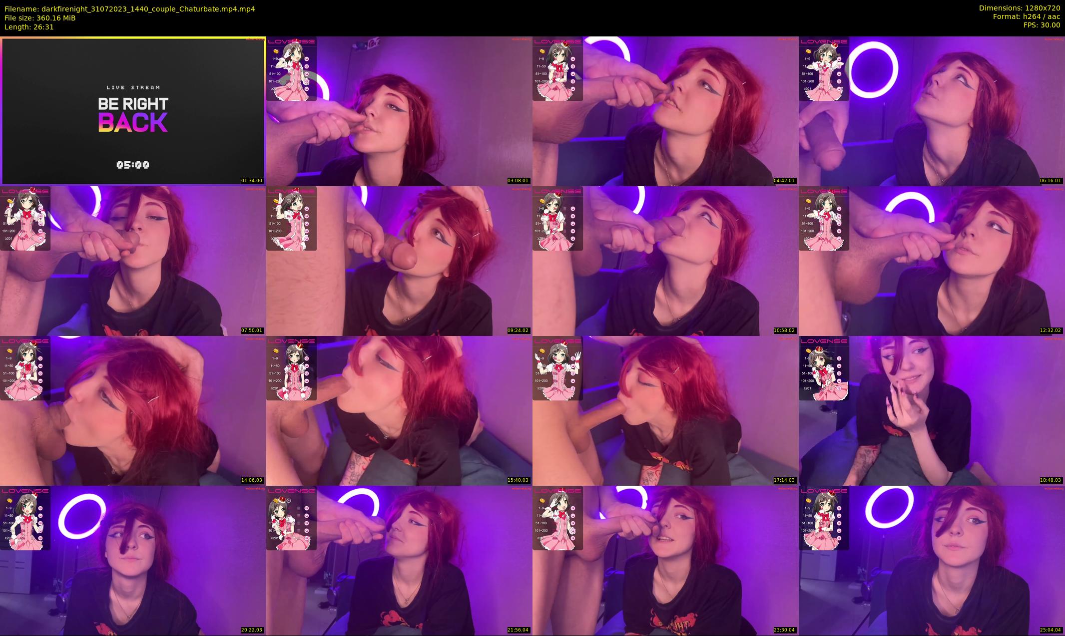 darkfirenight — 27 minute Chaturbate couple cam show recording, 720p, Jul 31, 2023