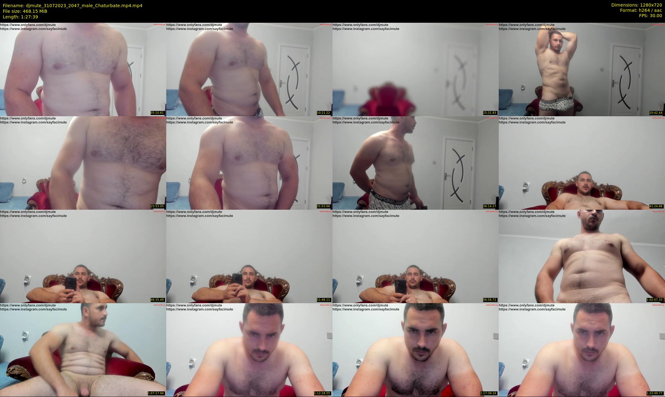 djmute — 88 minute Chaturbate male cam show recording, 720p, Jul 31, 2023