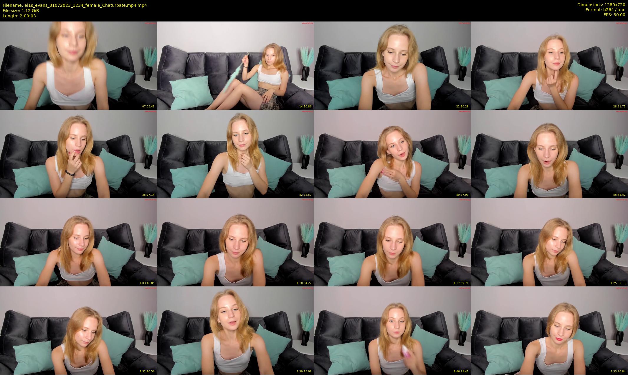 el1s_evans — 121 minute Chaturbate female cam show recording, 720p, Jul 31, 2023