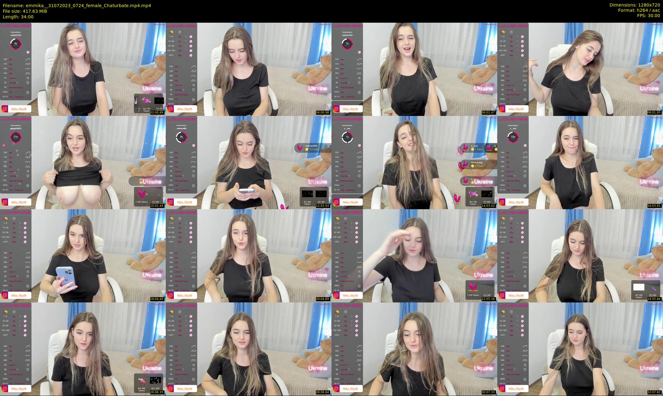 emmika_ — 34 minute Chaturbate female cam show recording, 720p, Jul 31, 2023
