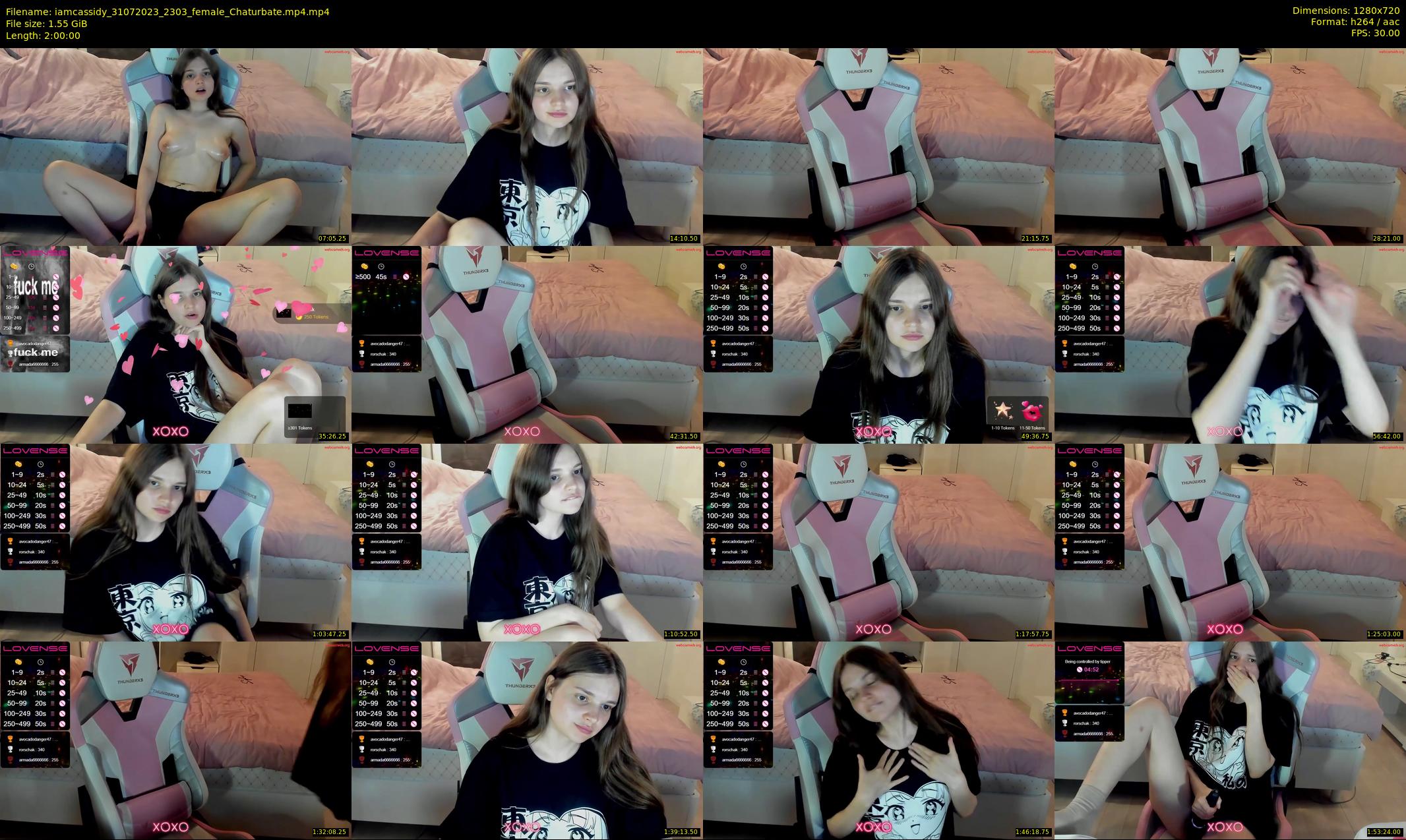 iamcassidy — 120 minute Chaturbate female cam show recording, 720p, Jul 31, 2023
