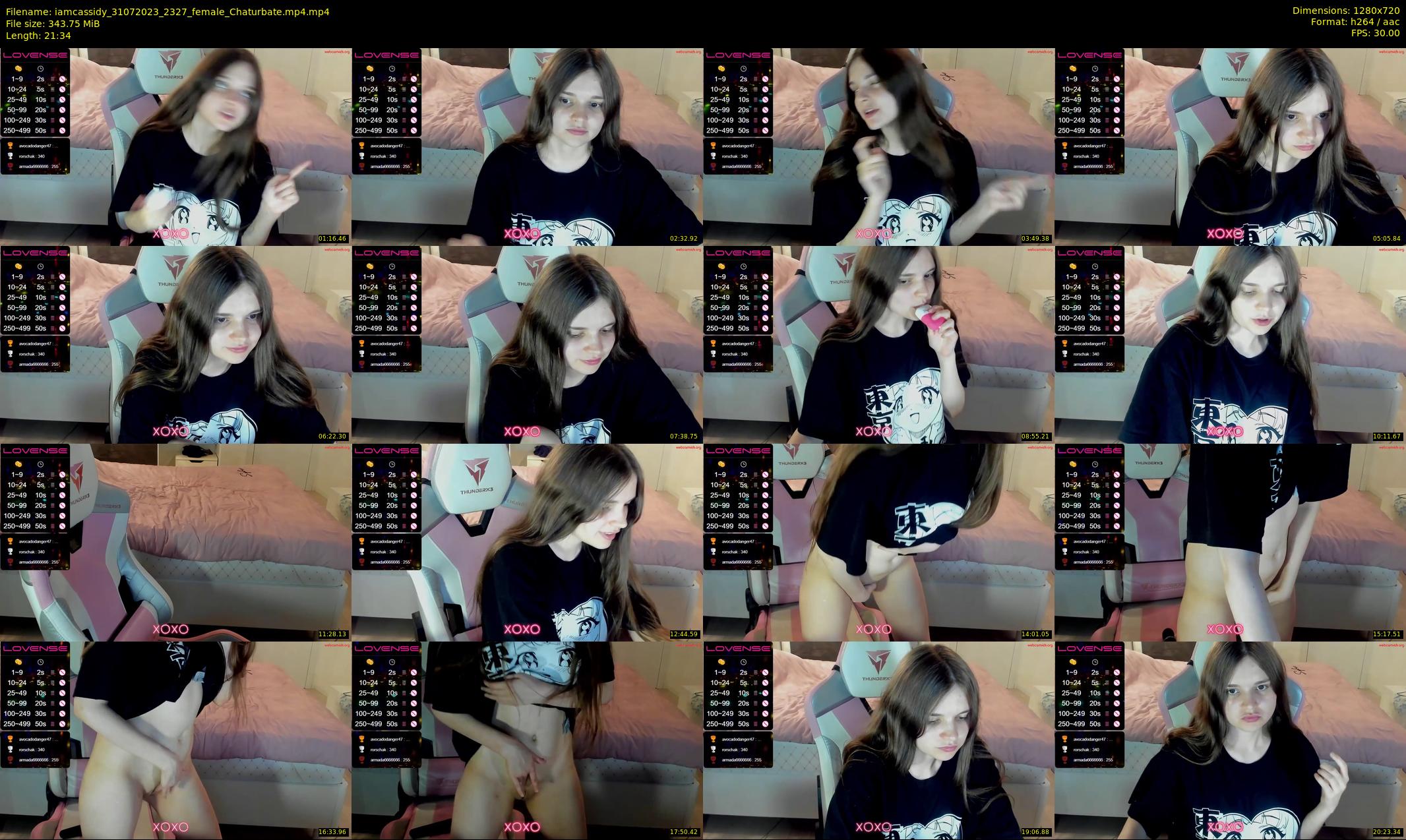 iamcassidy — 22 minute Chaturbate female cam show recording, 720p, Jul 31, 2023