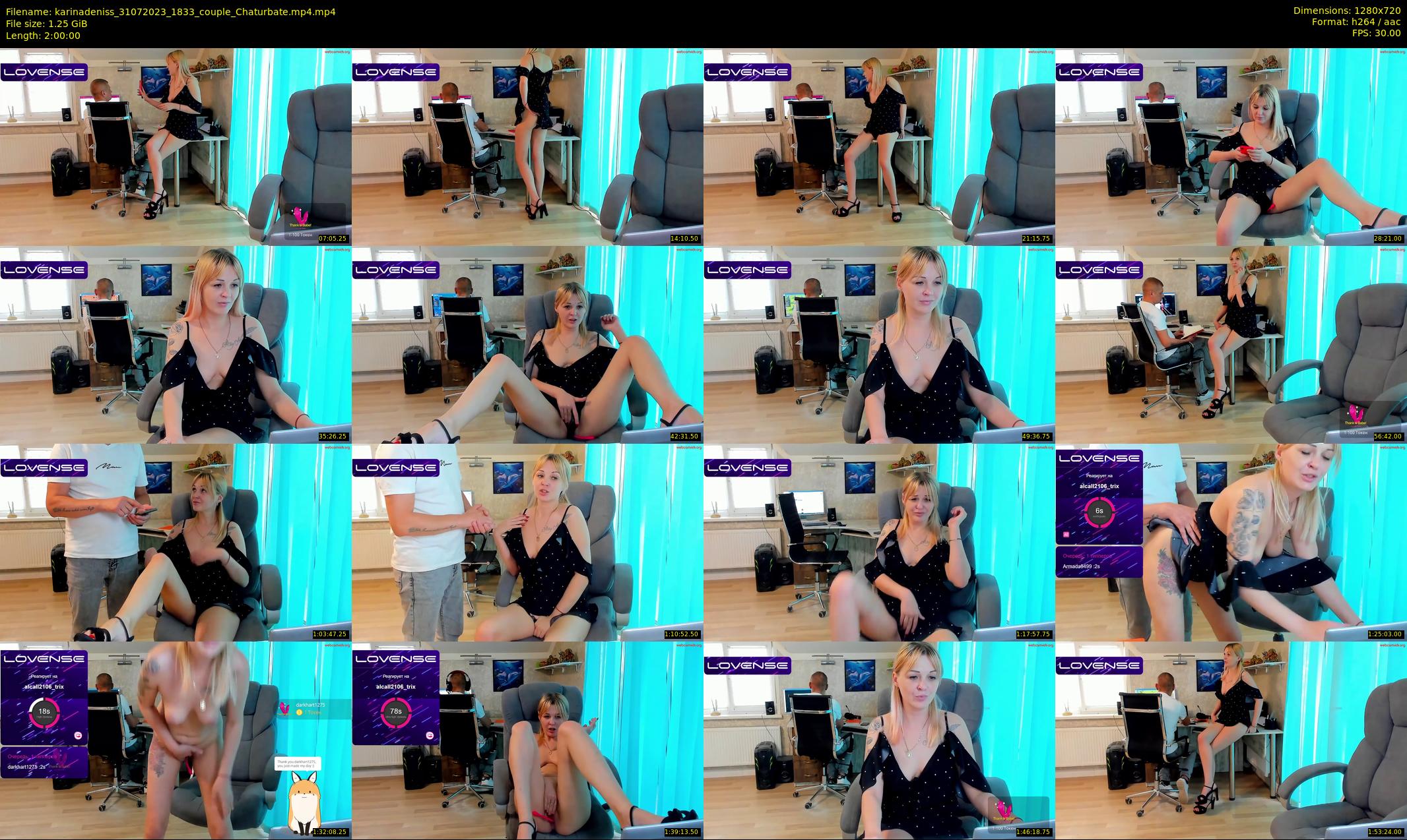 karinadeniss — 120 minute Chaturbate couple cam show recording, 720p, Jul 31, 2023