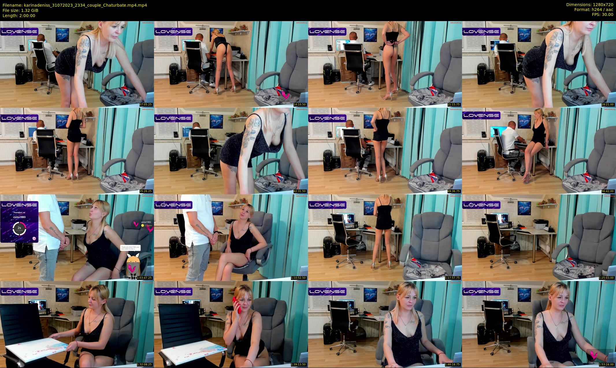 karinadeniss — 120 minute Chaturbate couple cam show recording, 720p, Jul 31, 2023