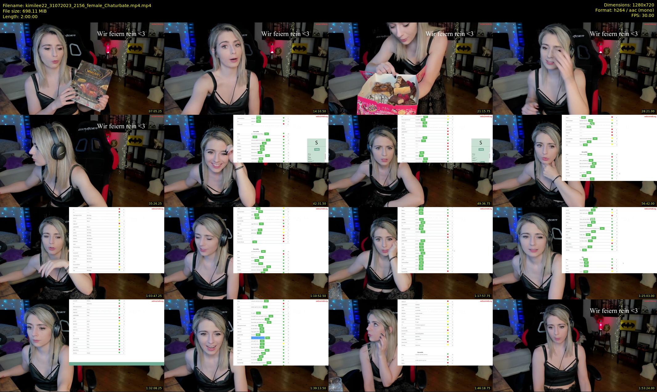 kimilee22 — 120 minute Chaturbate female cam show recording, 720p, Jul 31, 2023