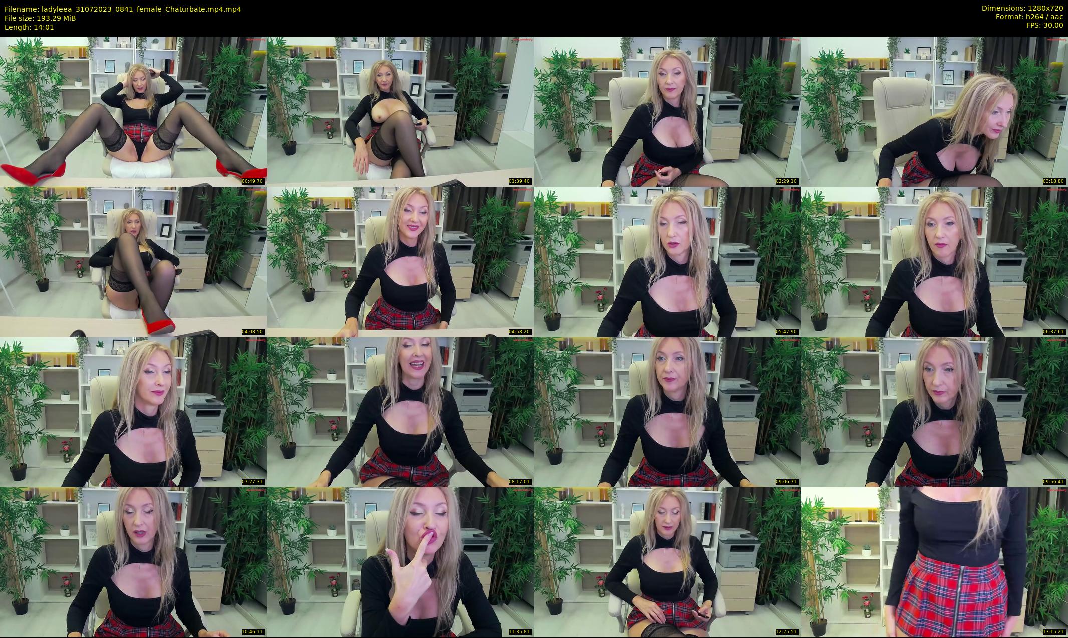 ladyleea — 15 minute Chaturbate female cam show recording, 720p, Jul 31, 2023