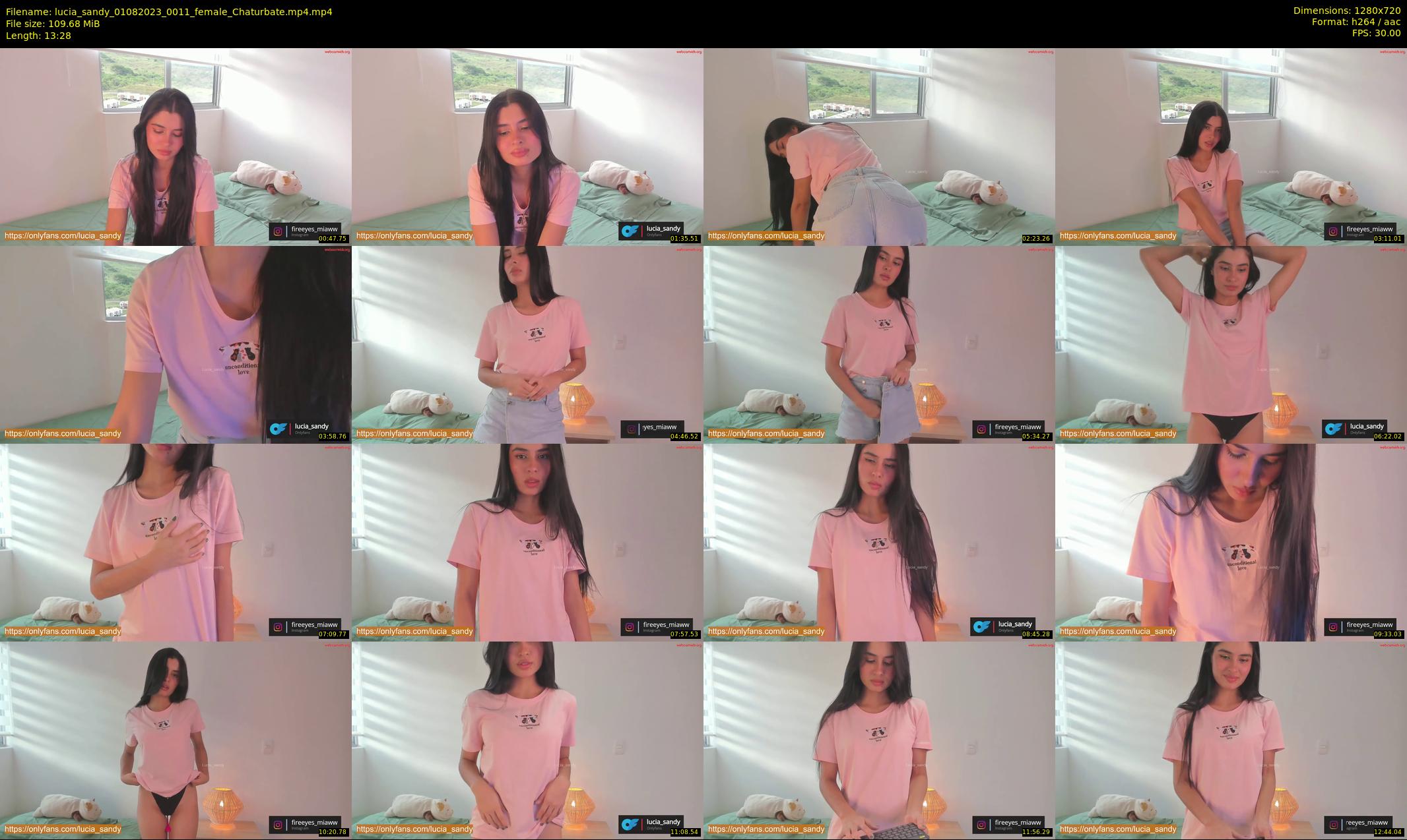 lucia_sandy — 14 minute Chaturbate female cam show recording, 720p, Aug 1, 2023