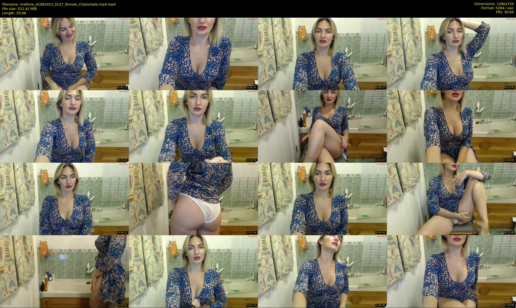 mallinia — 30 minute Chaturbate female cam show recording, 720p, Aug 1, 2023