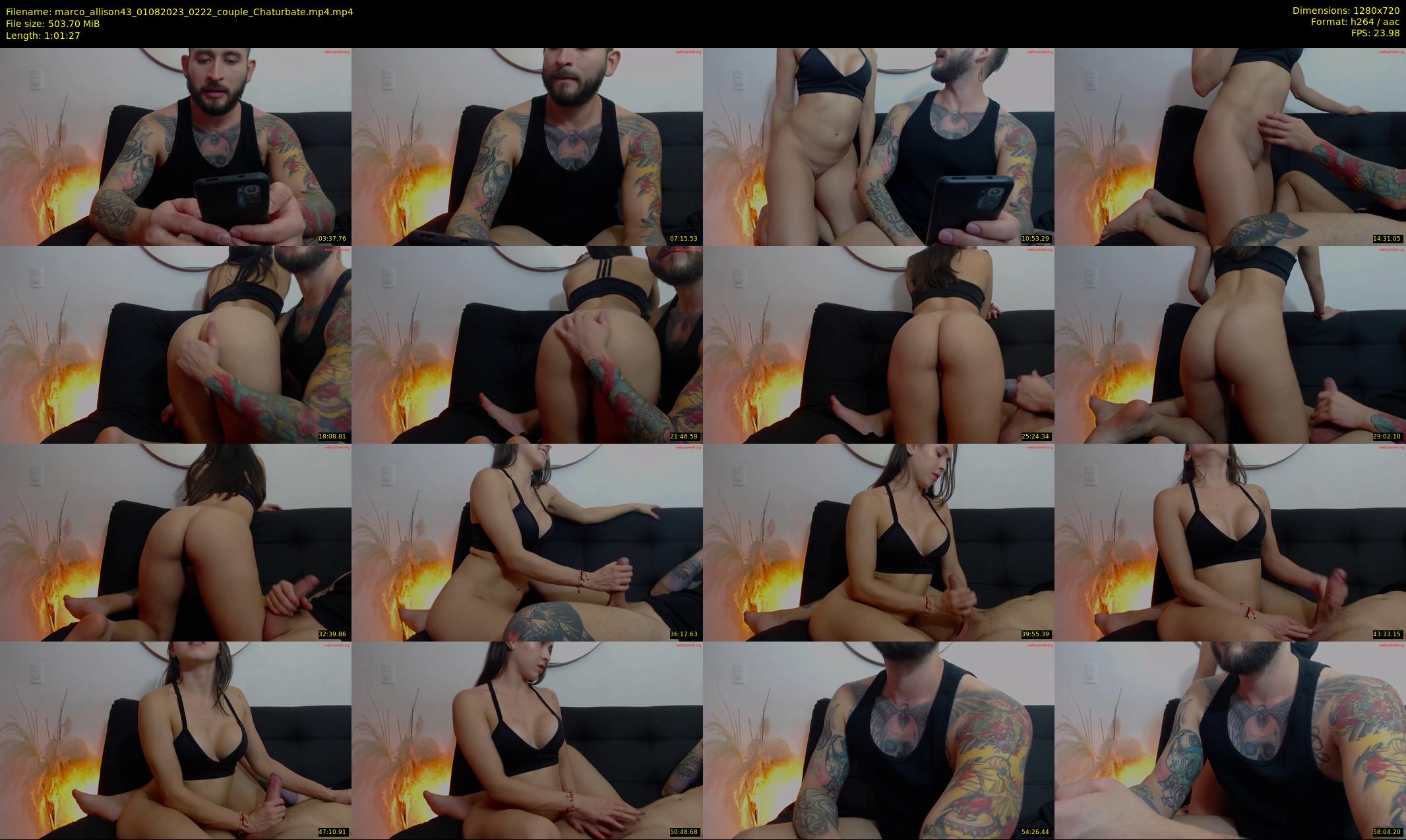 marco_allison43 — 62 minute Chaturbate couple cam show recording, 720p, Aug 1, 2023