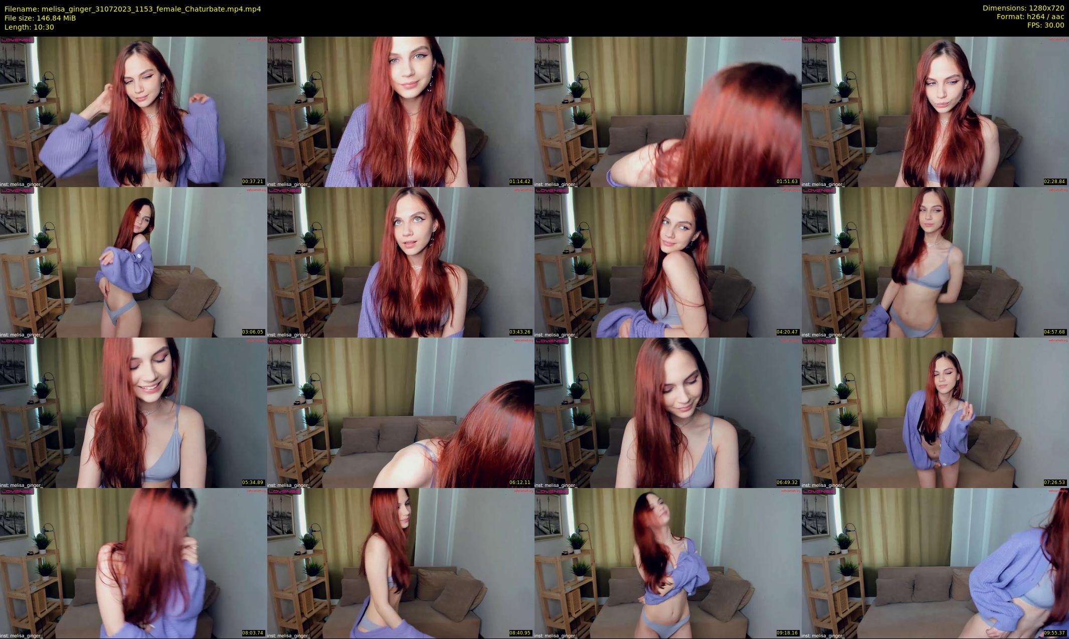 melisa_ginger — 11 minute Chaturbate female cam show recording, 720p, Jul 31, 2023
