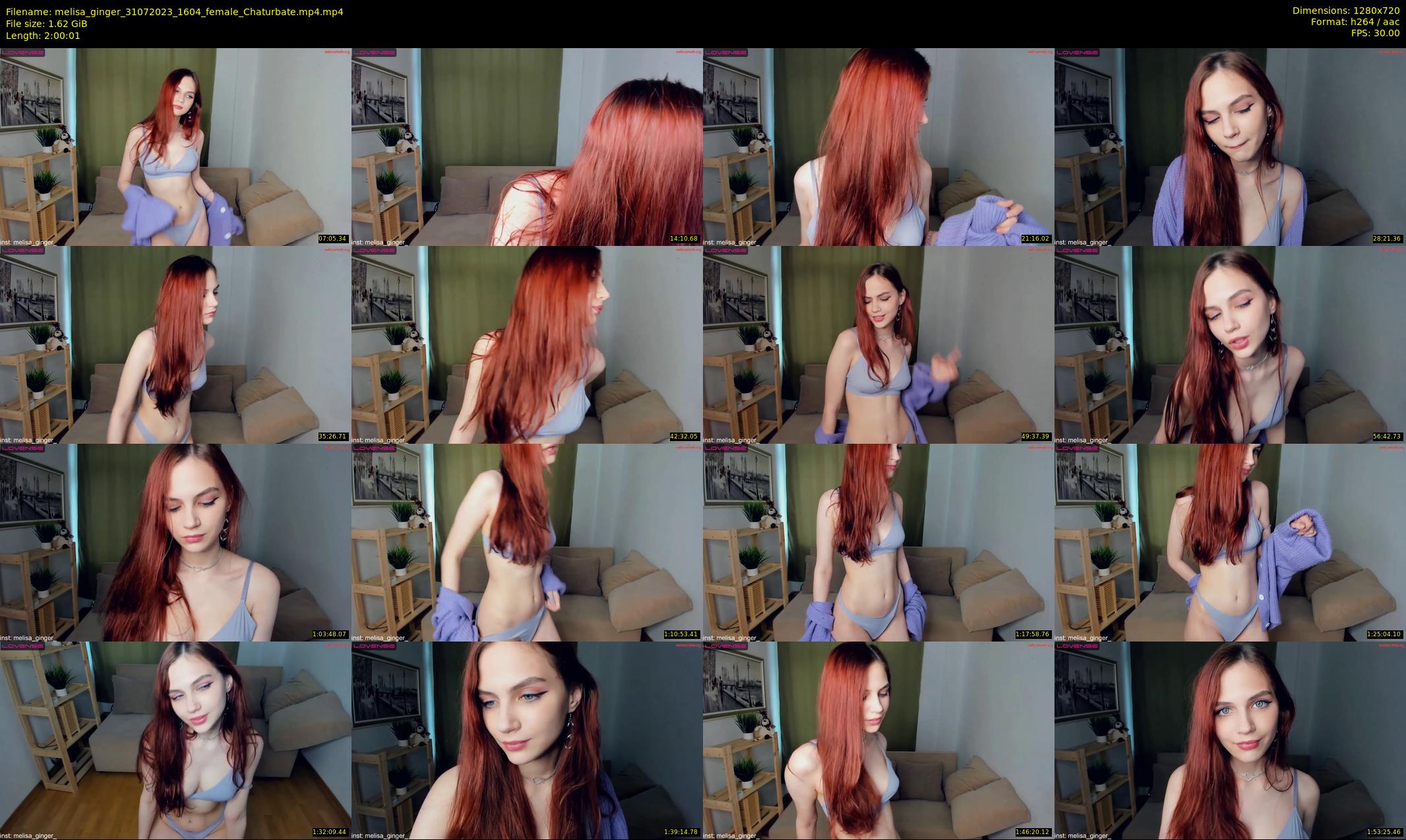 melisa_ginger — 121 minute Chaturbate female cam show recording, 720p, Jul 31, 2023