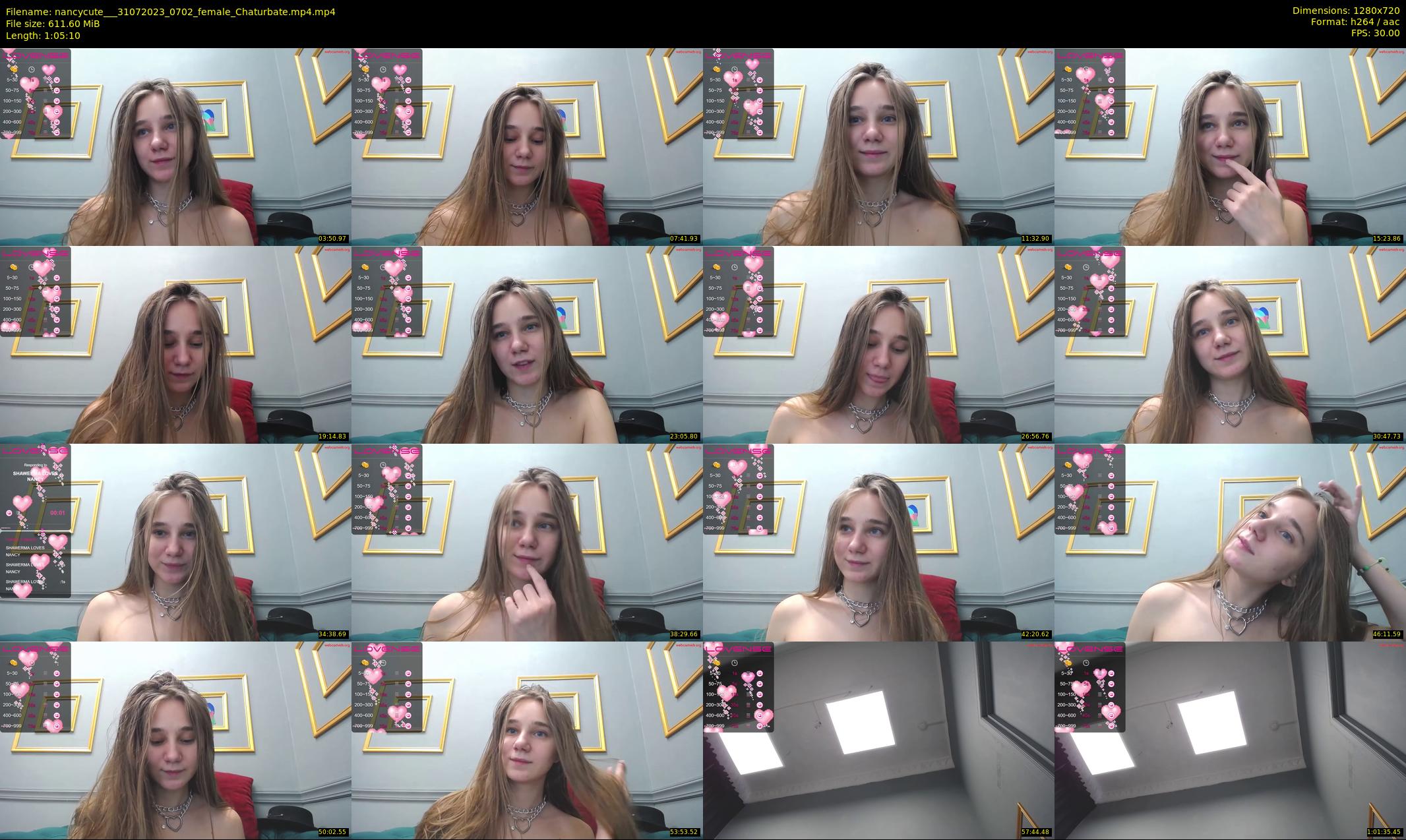 nancycute__ — 66 minute Chaturbate female cam show recording, 720p, Jul 31, 2023
