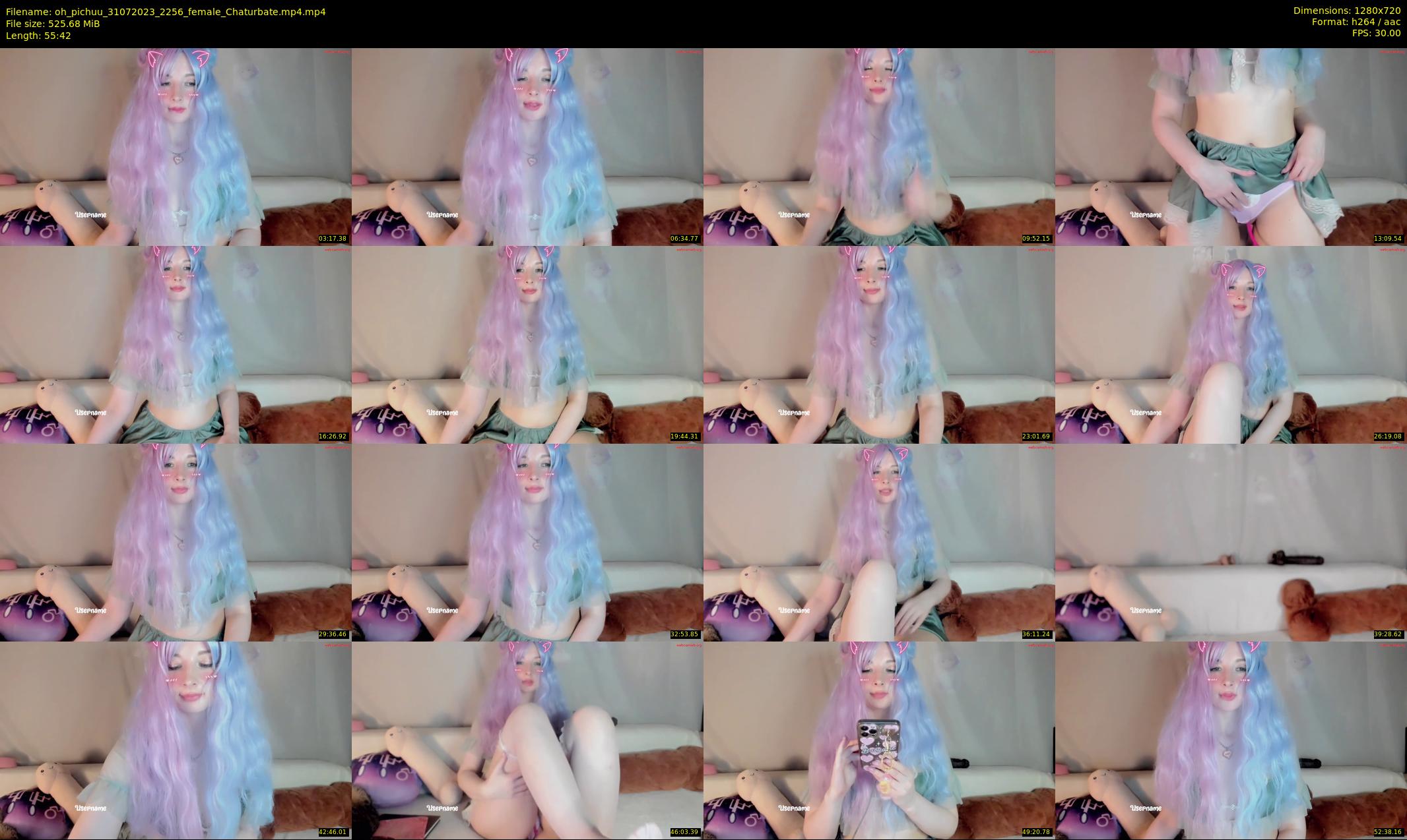 oh_pichuu — 56 minute Chaturbate female cam show recording, 720p, Jul 31, 2023