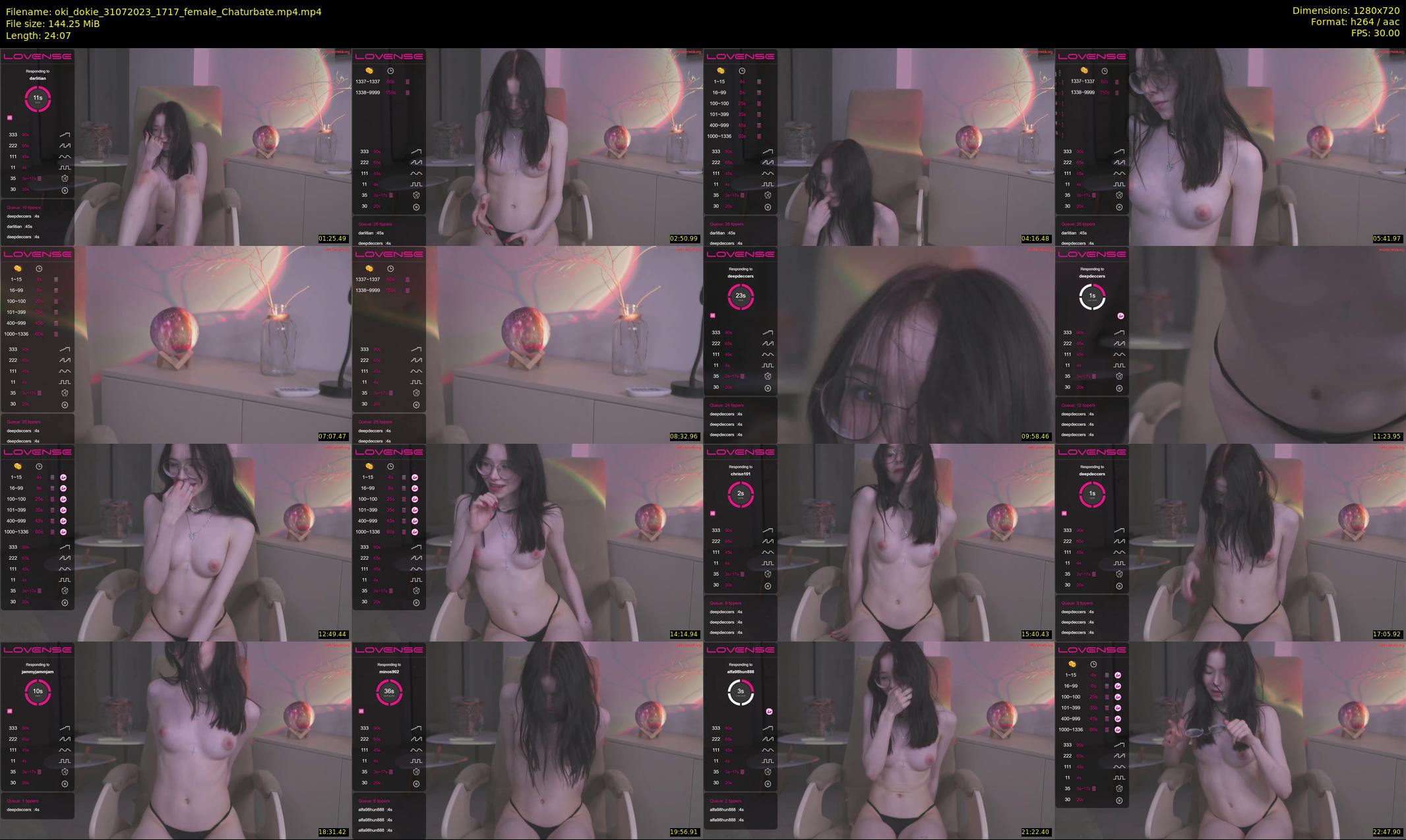 oki_dokie — 25 minute Chaturbate female cam show recording, 720p, Jul 31, 2023