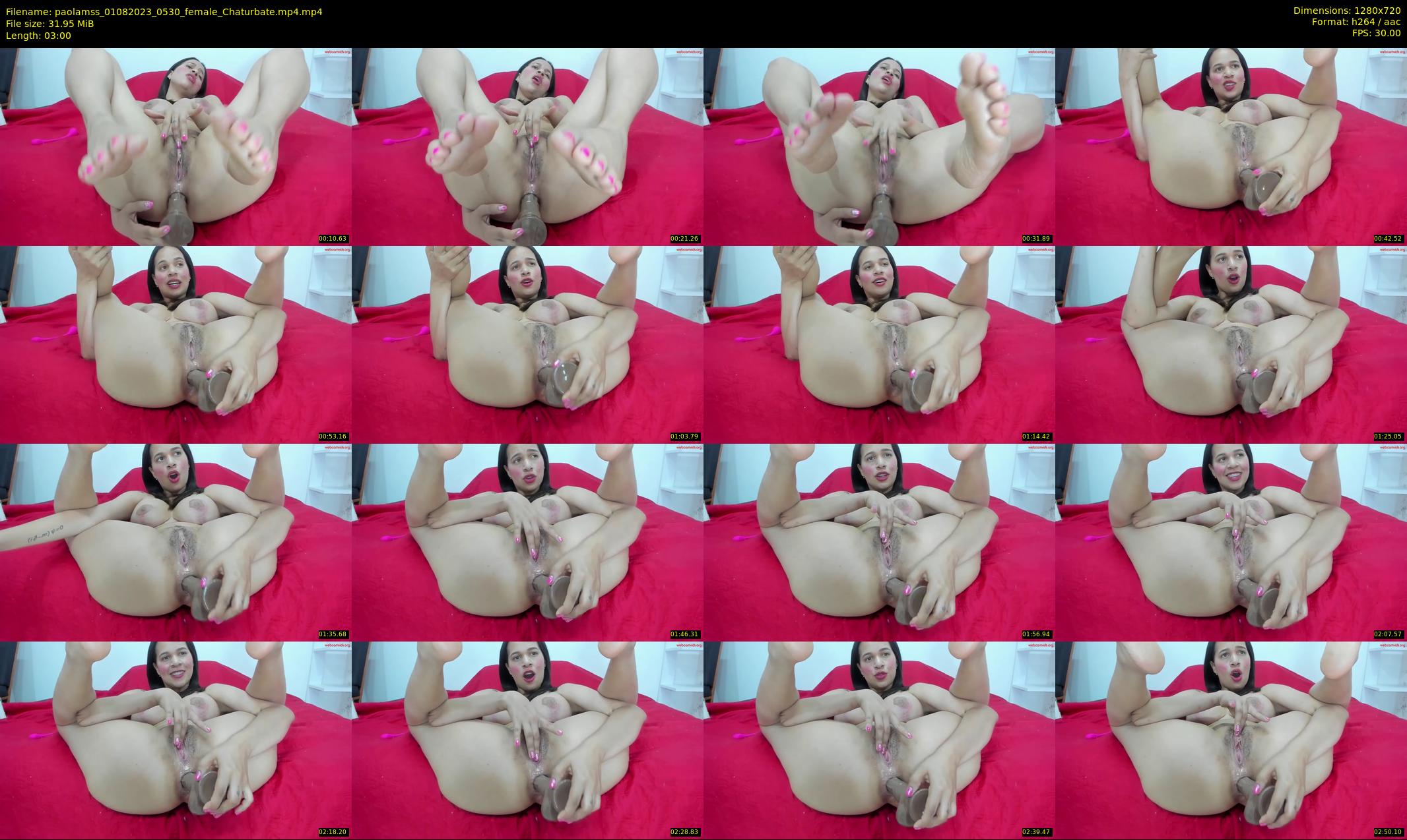 paolamss — 3 minute Chaturbate female cam show recording, 720p, Aug 1, 2023
