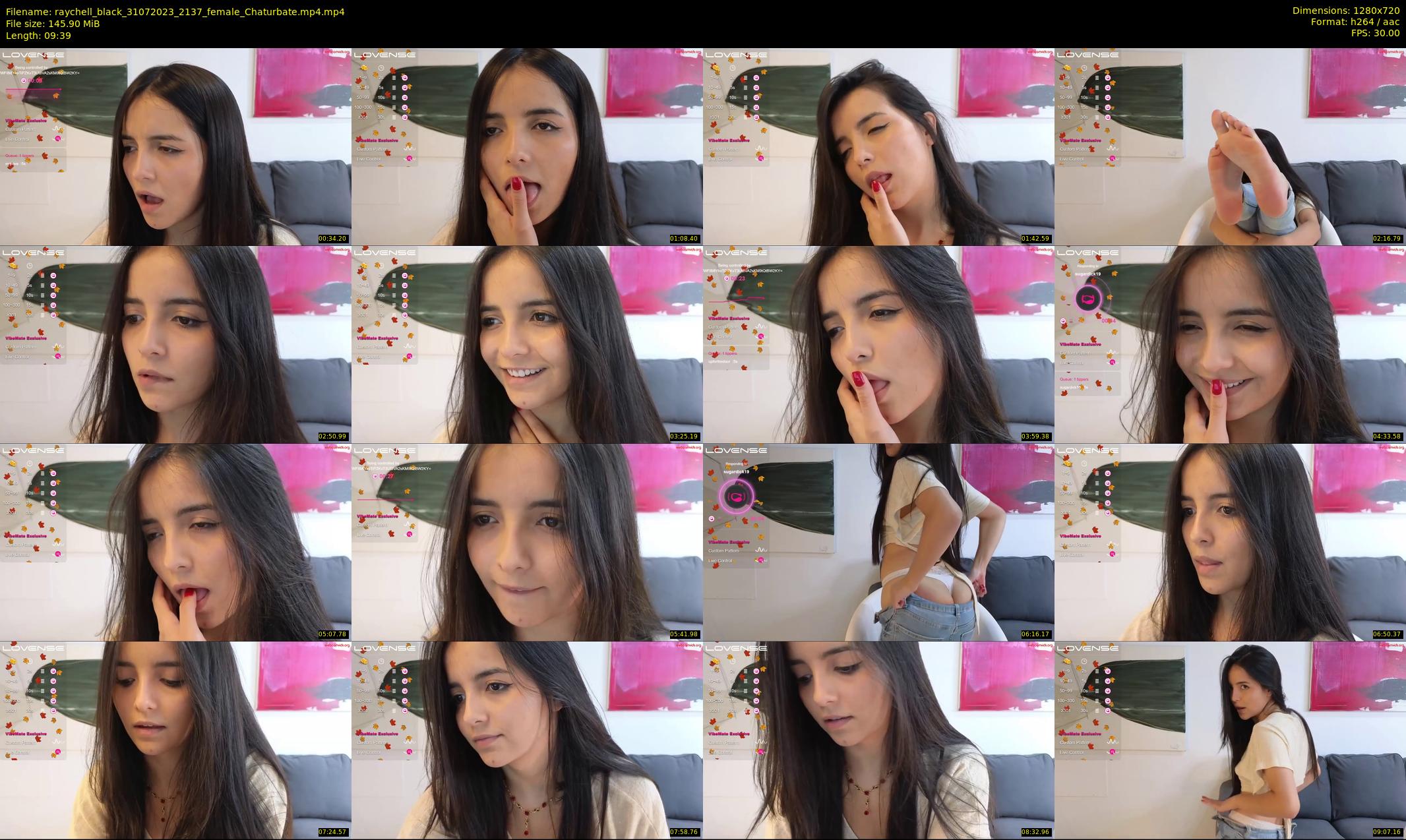 raychell_black — 10 minute Chaturbate female cam show recording, 720p, Jul 31, 2023