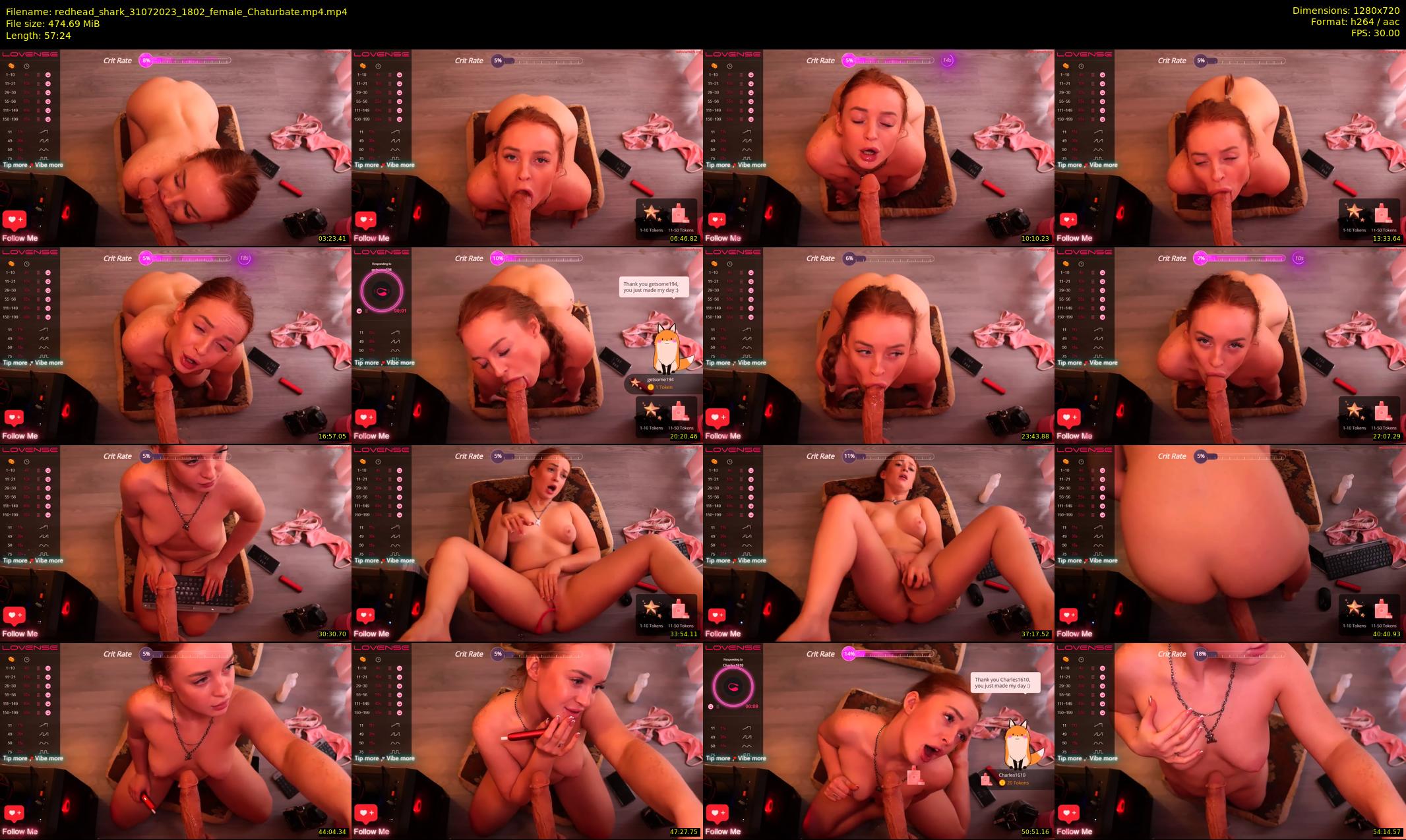 redhead_shark — 58 minute Chaturbate female cam show recording, 720p, Jul 31, 2023