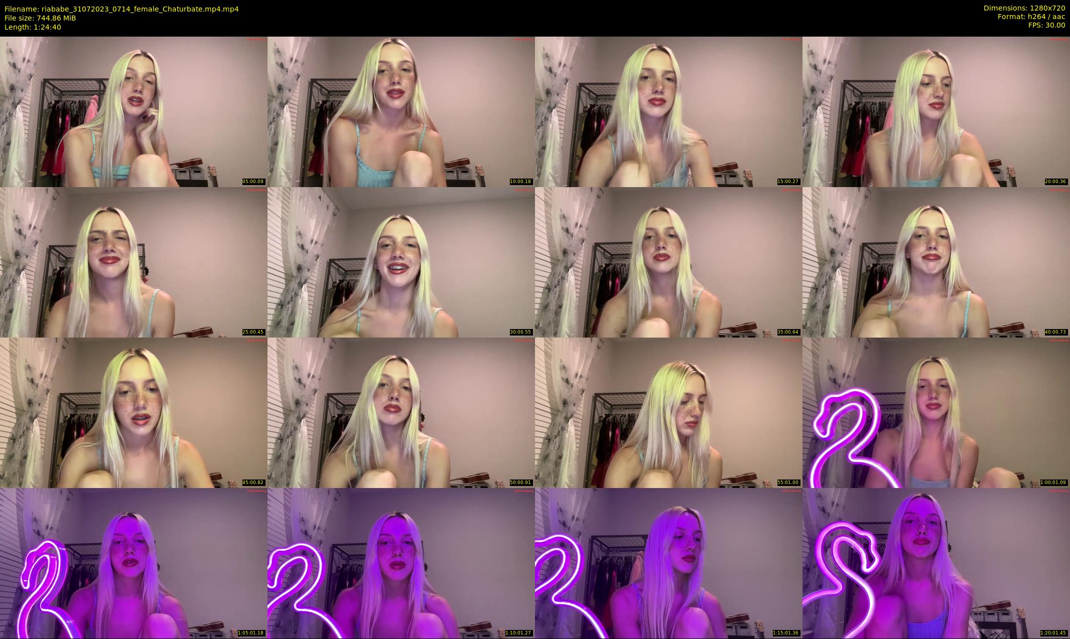 riababe — 85 minute Chaturbate female cam show recording, 720p, Jul 31, 2023