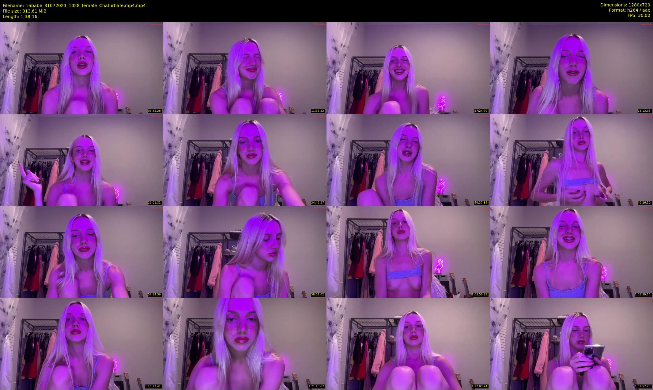 riababe — 99 minute Chaturbate female cam show recording, 720p, Jul 31, 2023