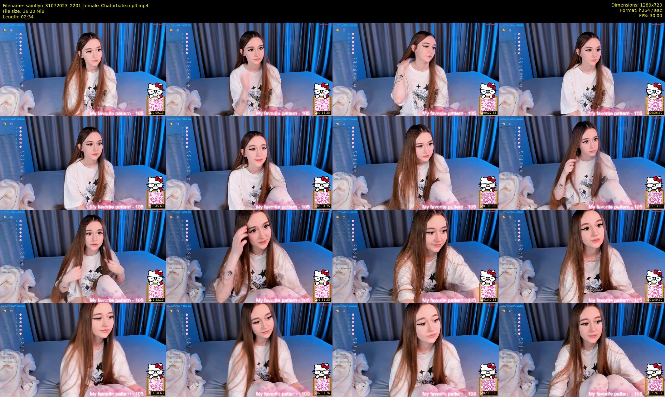 saintlyn — 3 minute Chaturbate female cam show recording, 720p, Jul 31, 2023