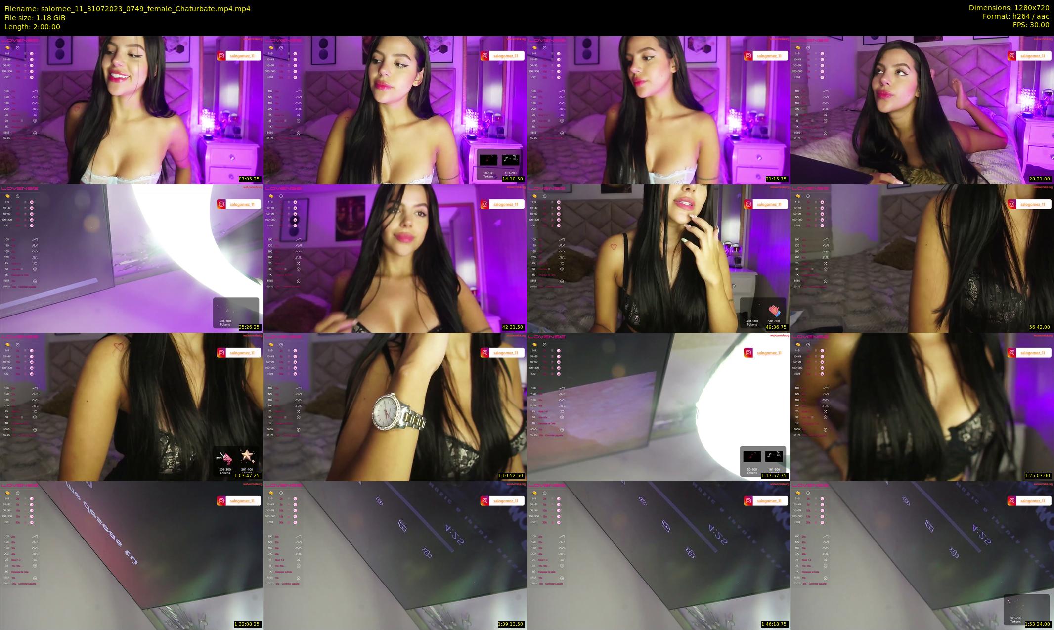 salomee_11 — 120 minute Chaturbate female cam show recording, 720p, Jul 31, 2023