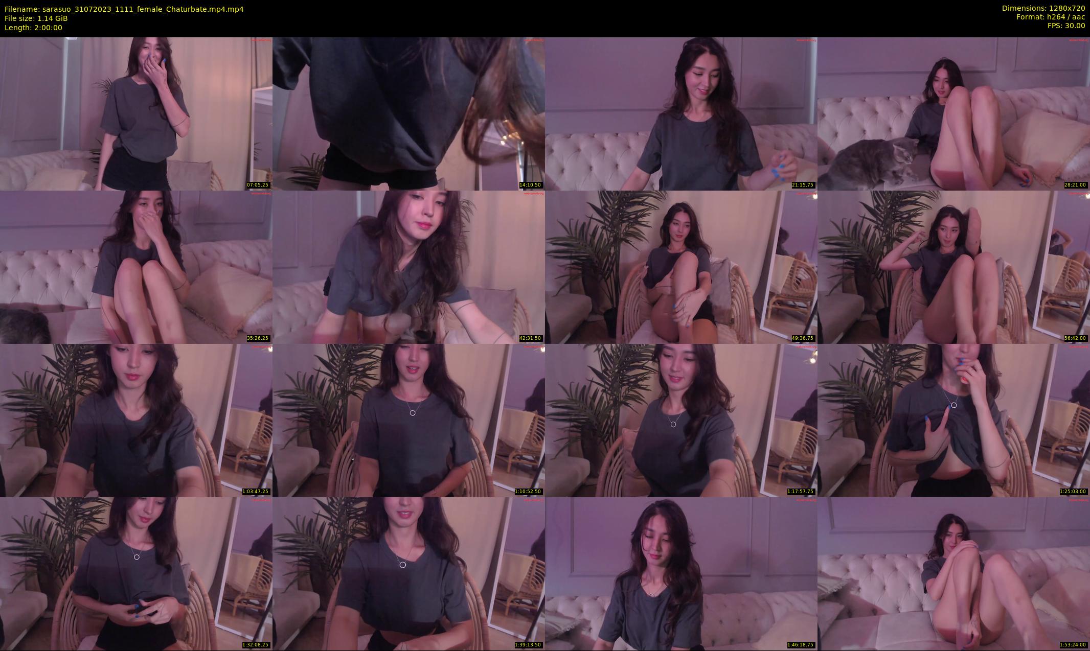 sarasuo — 120 minute Chaturbate female cam show recording, 720p, Jul 31, 2023