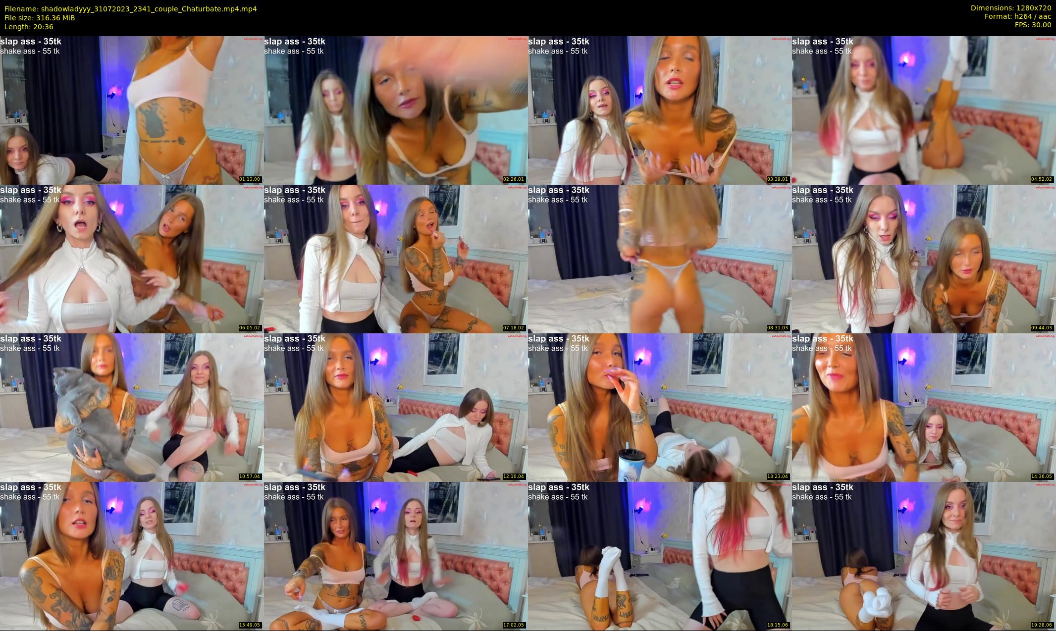 shadowladyyy — 21 minute Chaturbate couple cam show recording, 720p, Jul 31, 2023