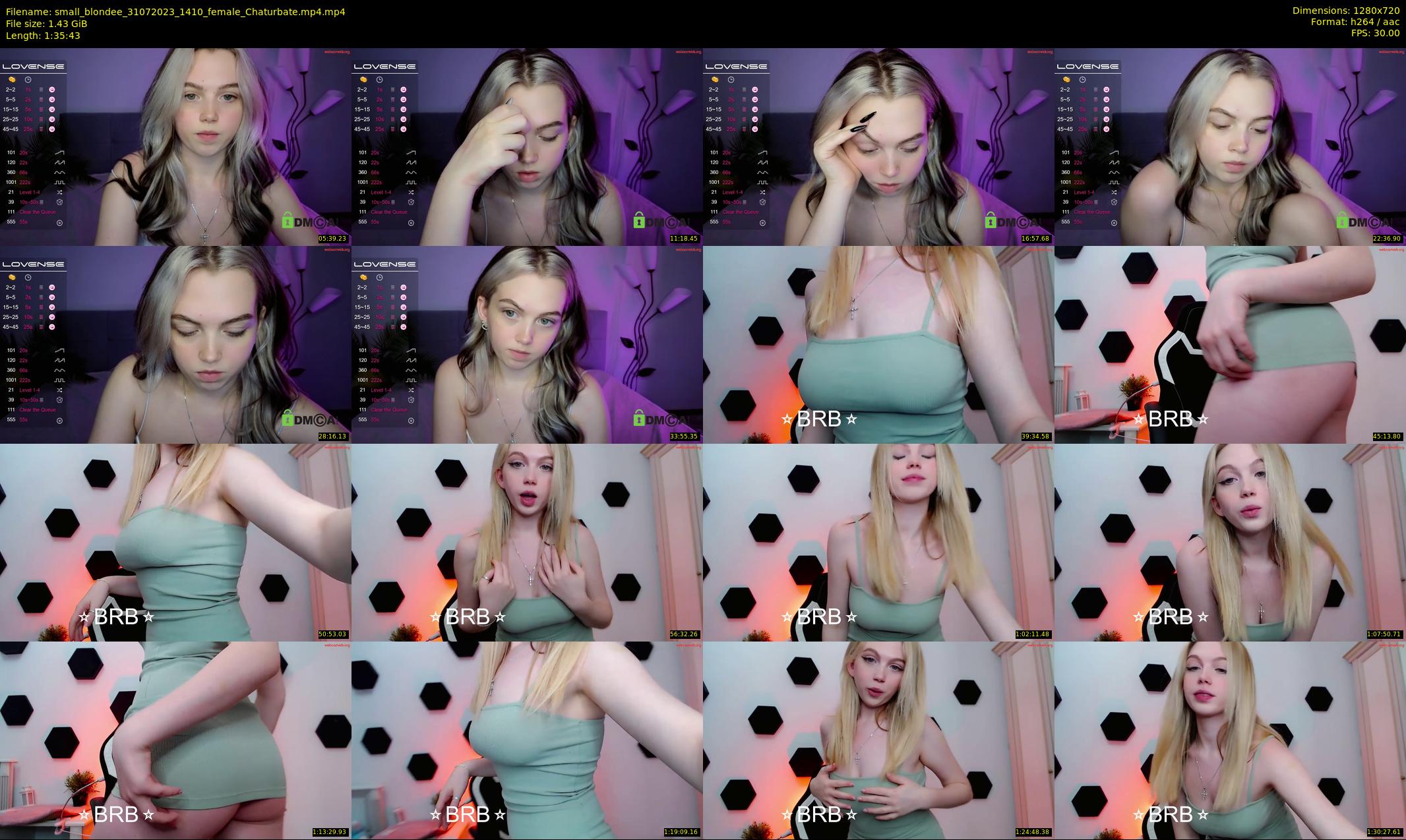 small_blondee — 96 minute Chaturbate female cam show recording, 720p, Jul 31, 2023