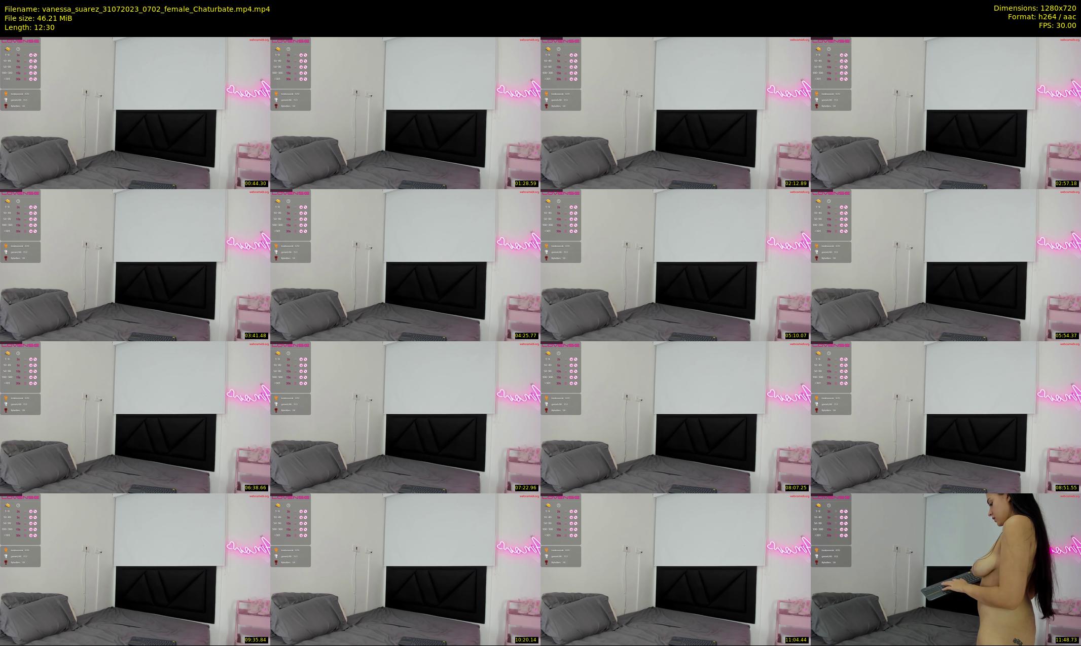 vanessa_suarez — 13 minute Chaturbate female cam show recording, 720p, Jul 31, 2023