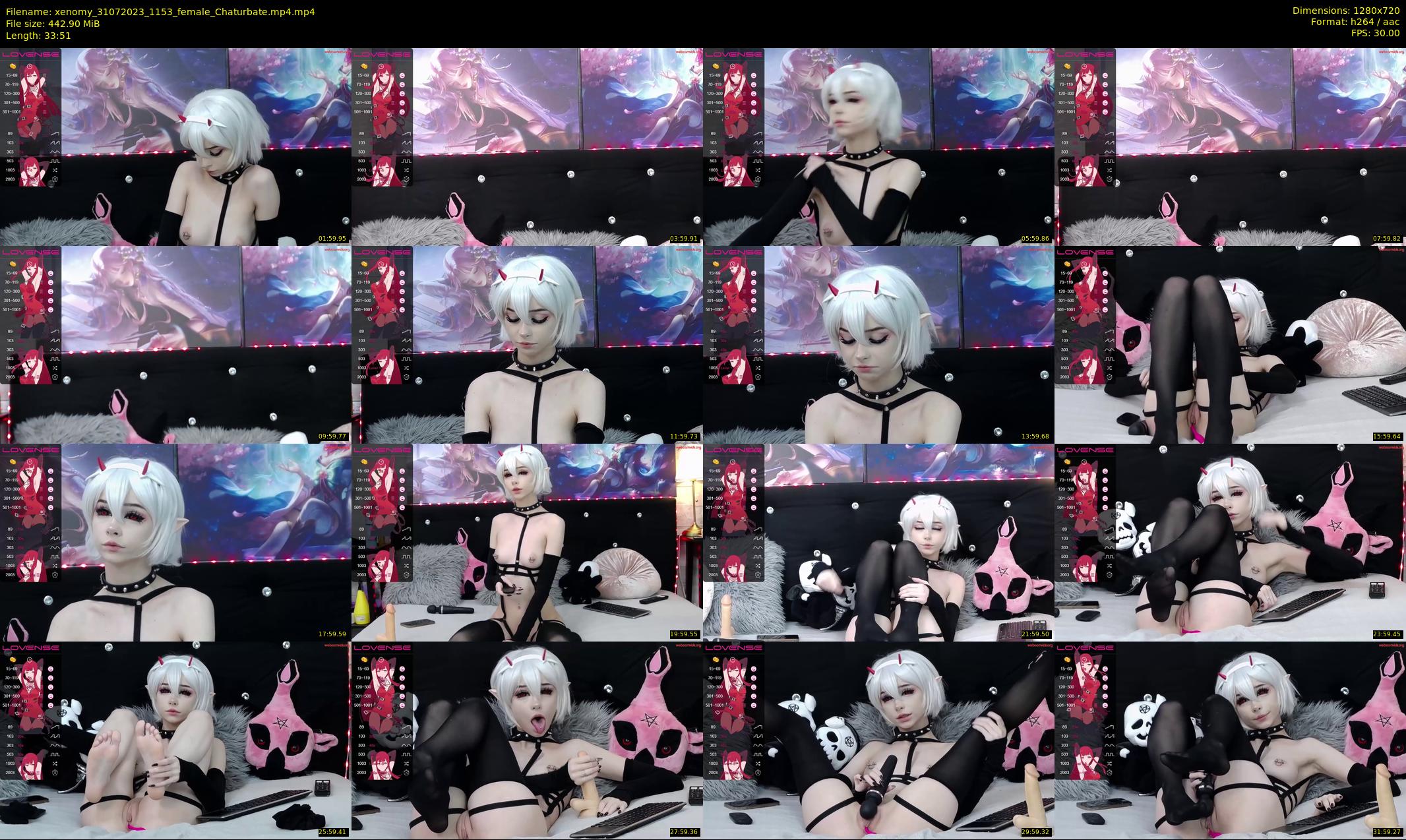 xenomy — 34 minute Chaturbate female cam show recording, 720p, Jul 31, 2023