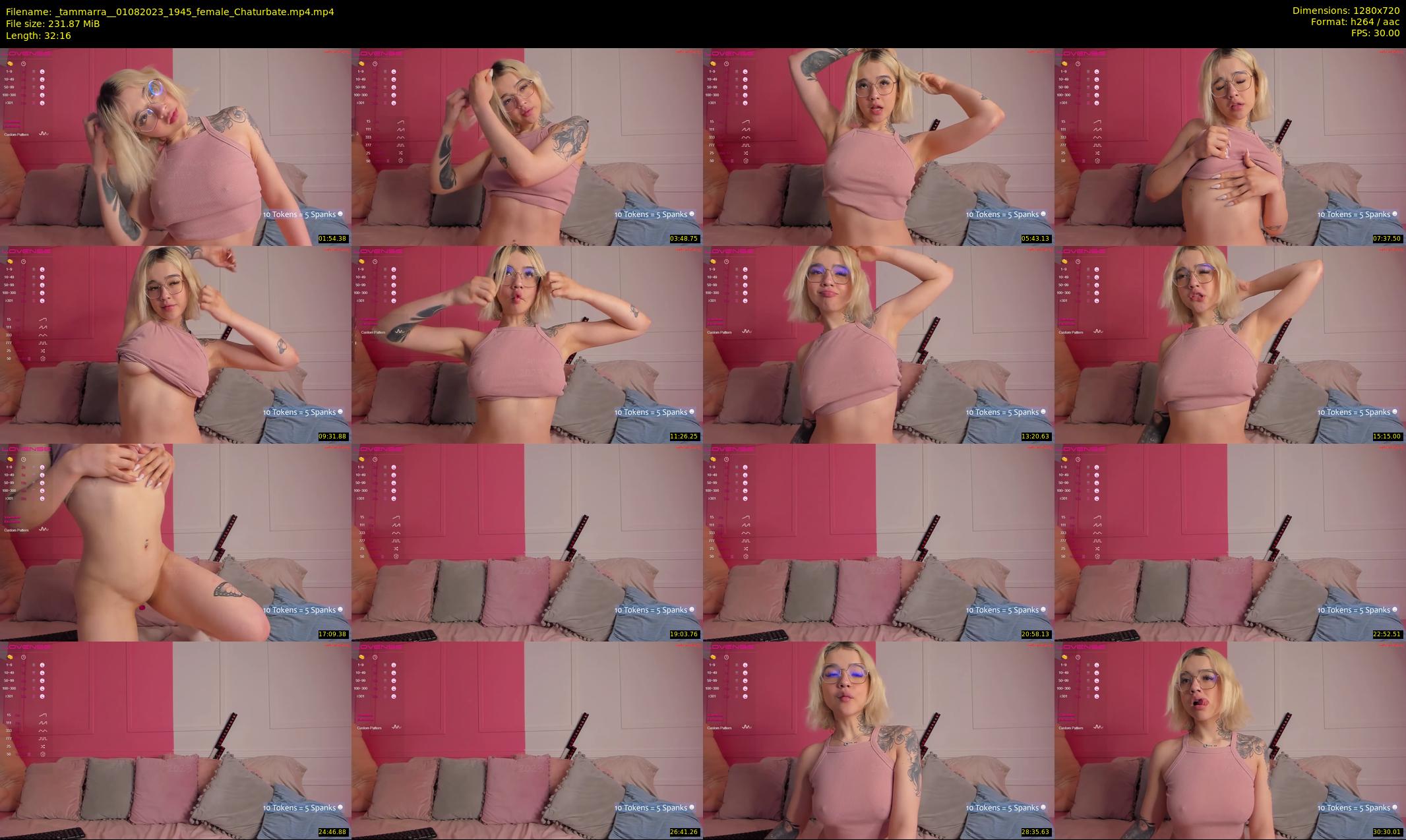 _tammarra_ — 33 minute Chaturbate female cam show recording, 720p, Aug 1, 2023