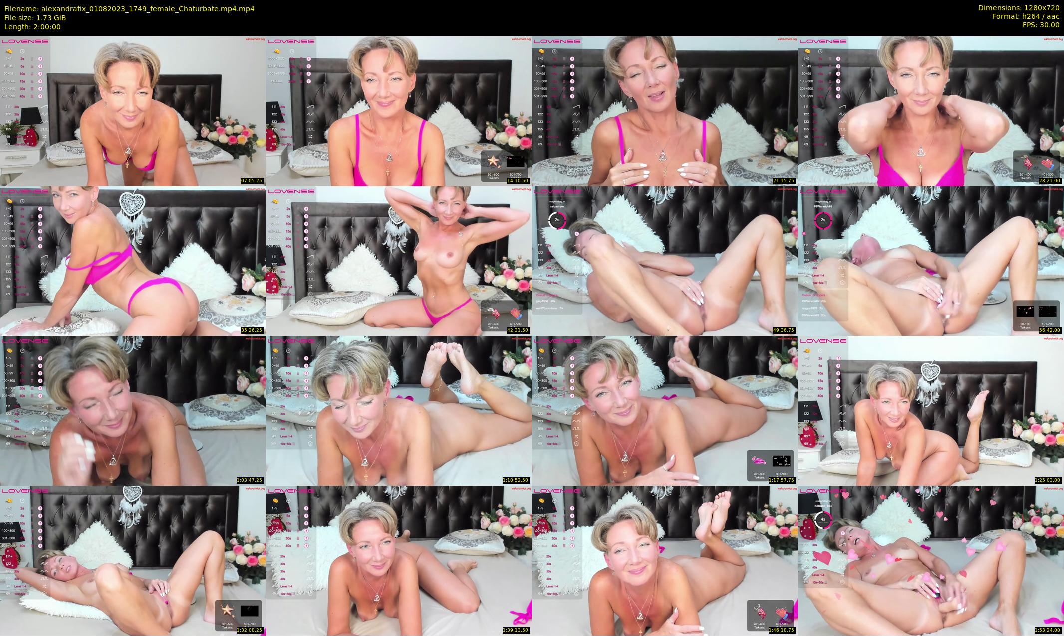 alexandrafix — 120 minute Chaturbate female cam show recording, 720p, Aug 1, 2023
